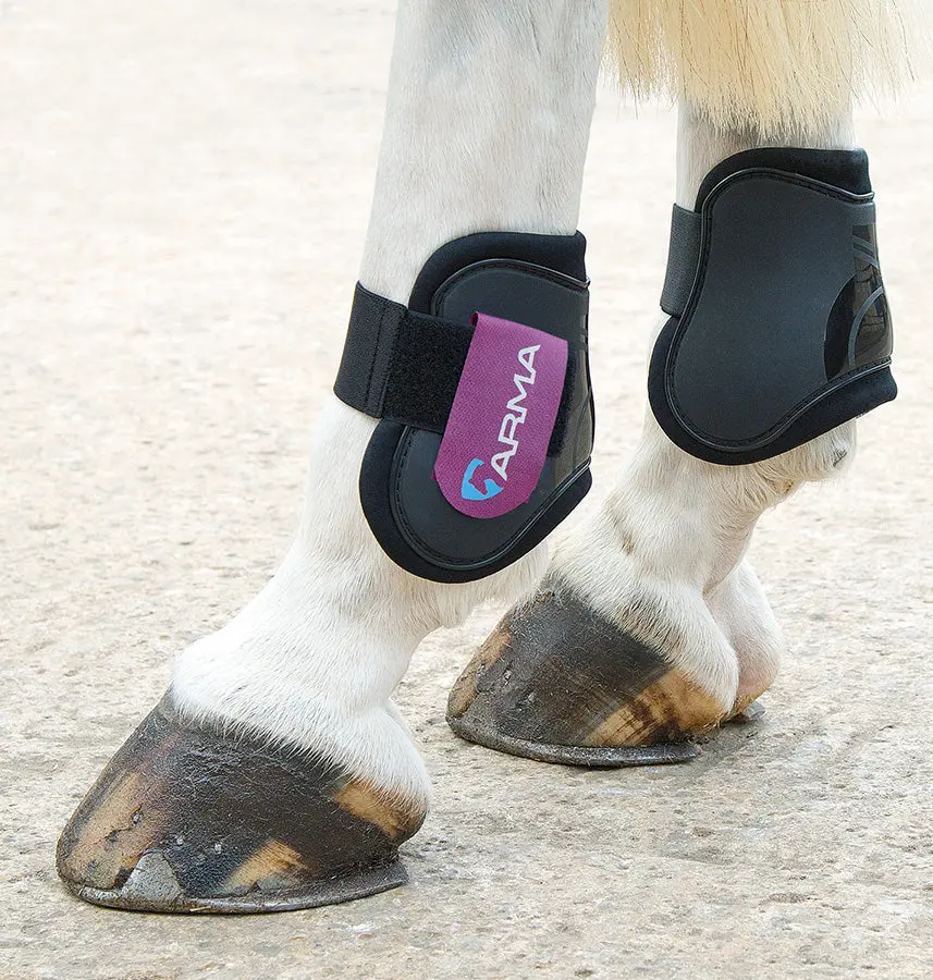 Shires ARMA Black/Plum Fetlock Boots