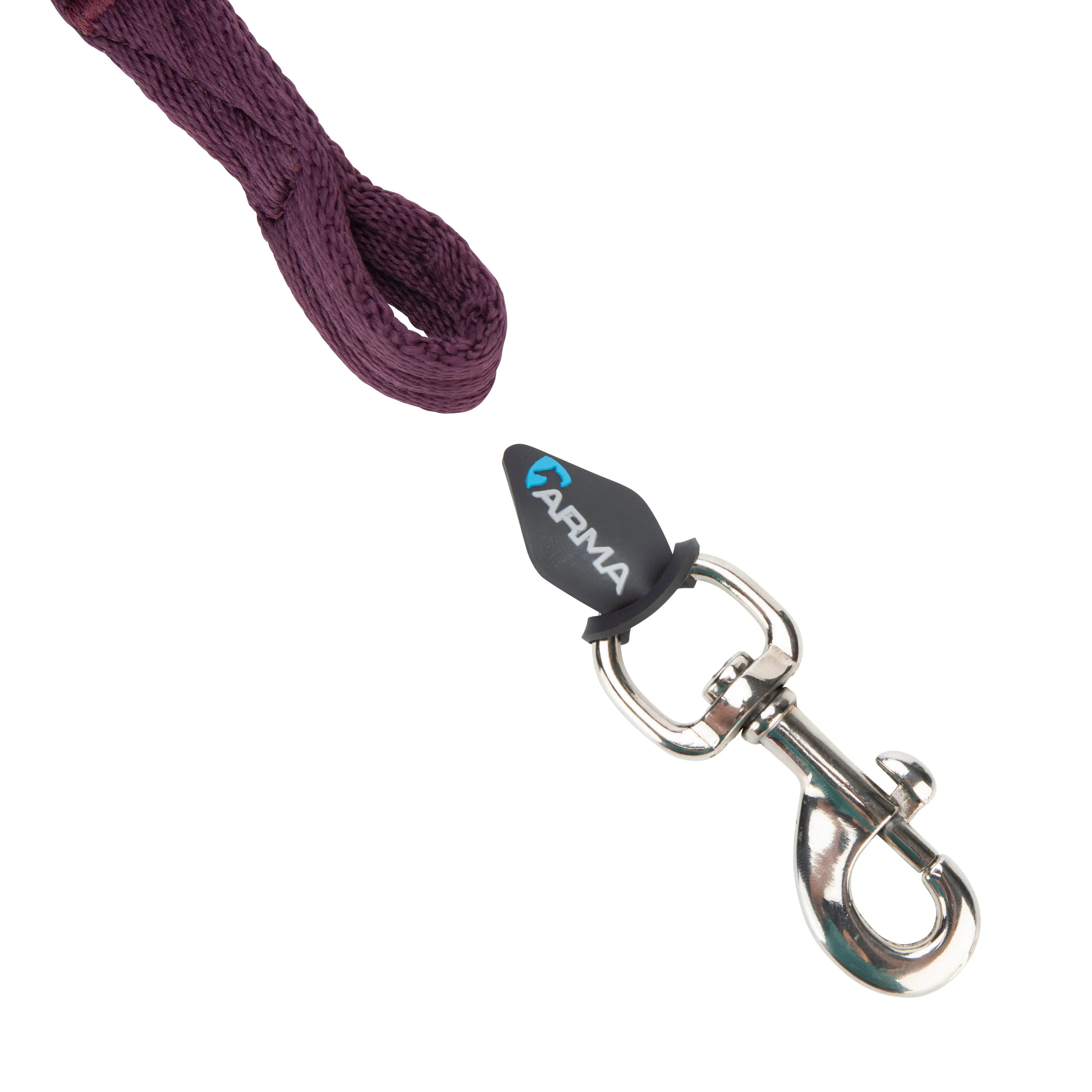 Shires ARMA Cushion Web Lead Rein Black Cherry - Image 4