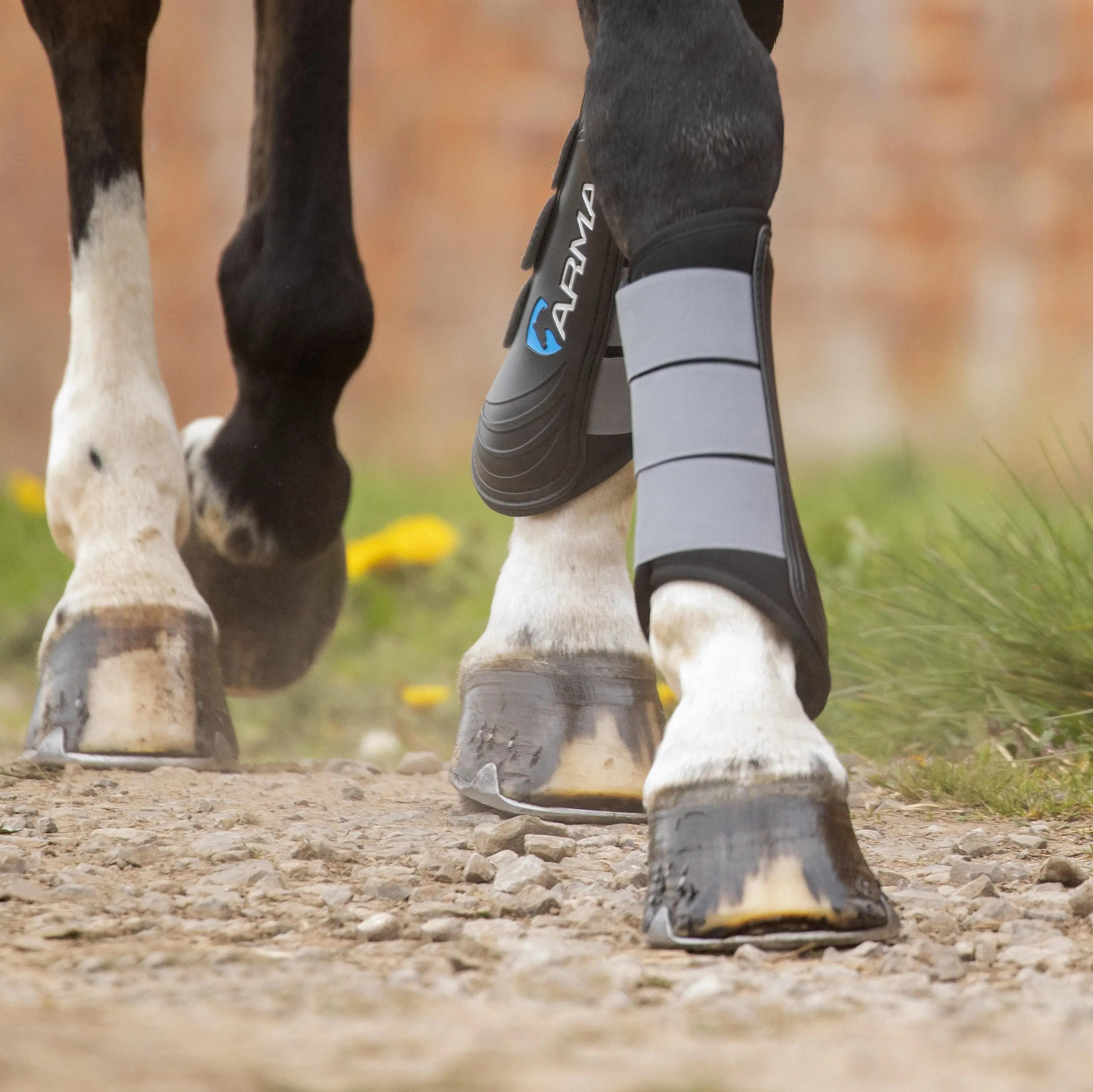 Shires ARMA Grey Neoprene Brushing Boots - Image 2