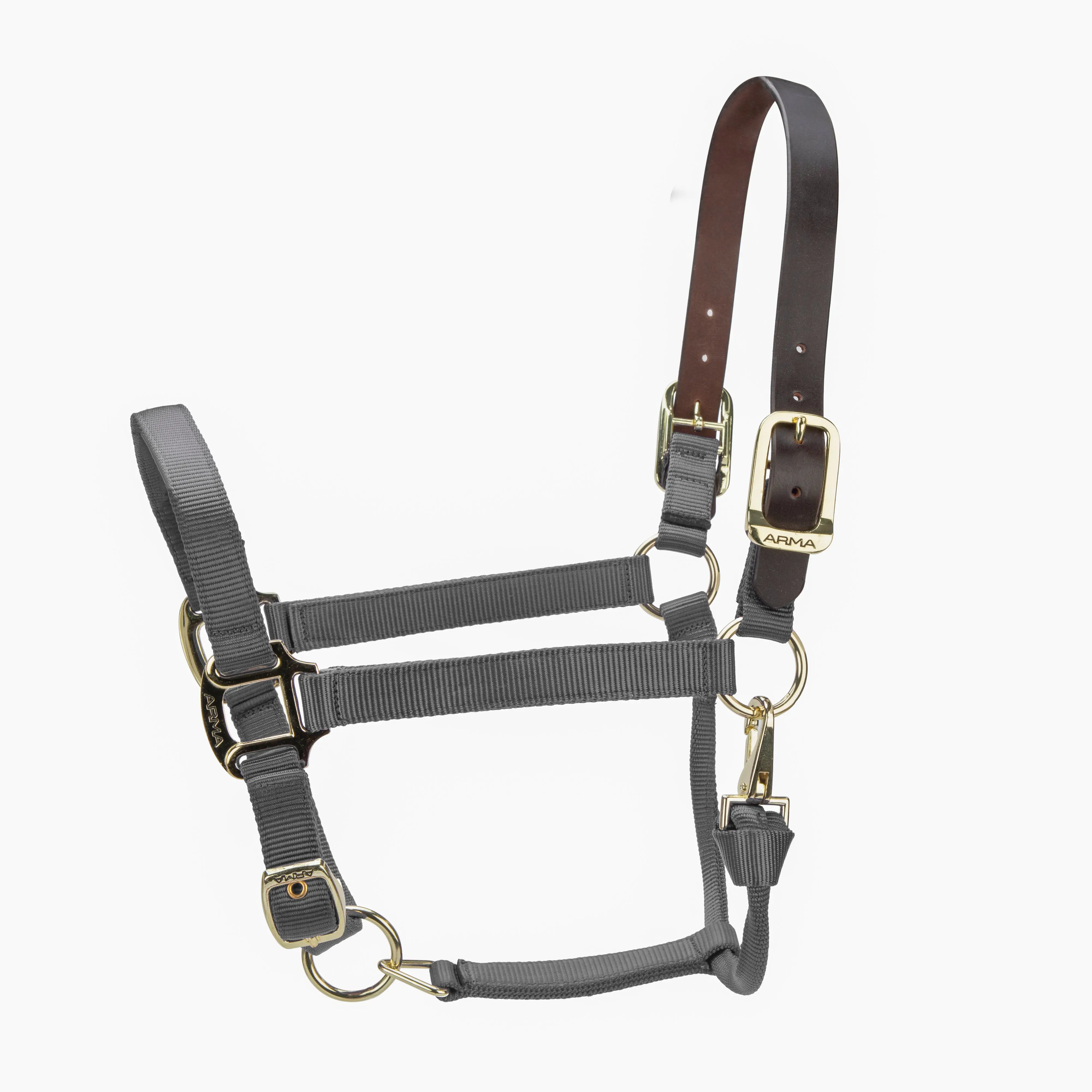 Shires ARMA Premium Adjustable FieldSafe Headcollar Grey
