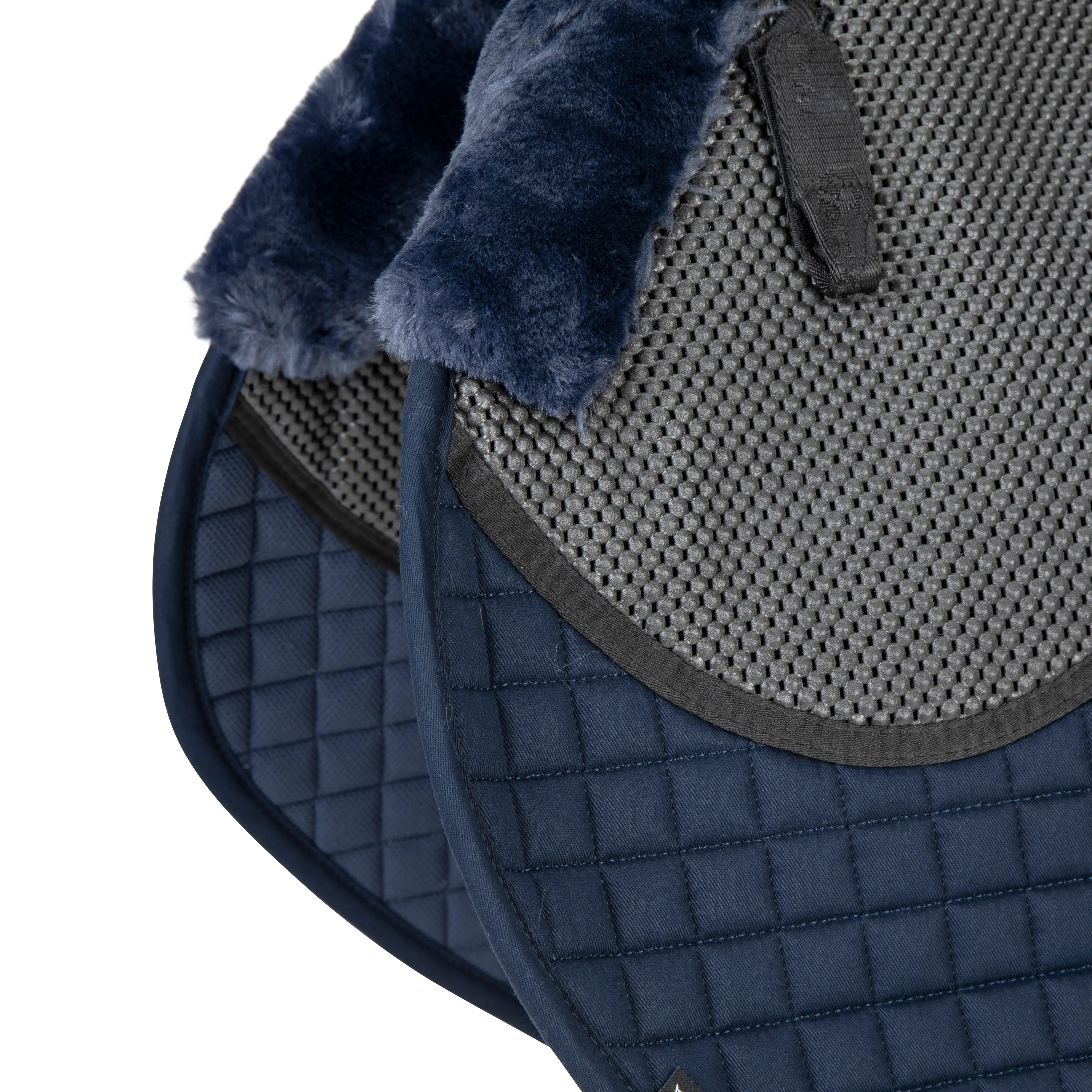 Shires ARMA Soft Grip Jump Saddlecloth Navy - Image 4