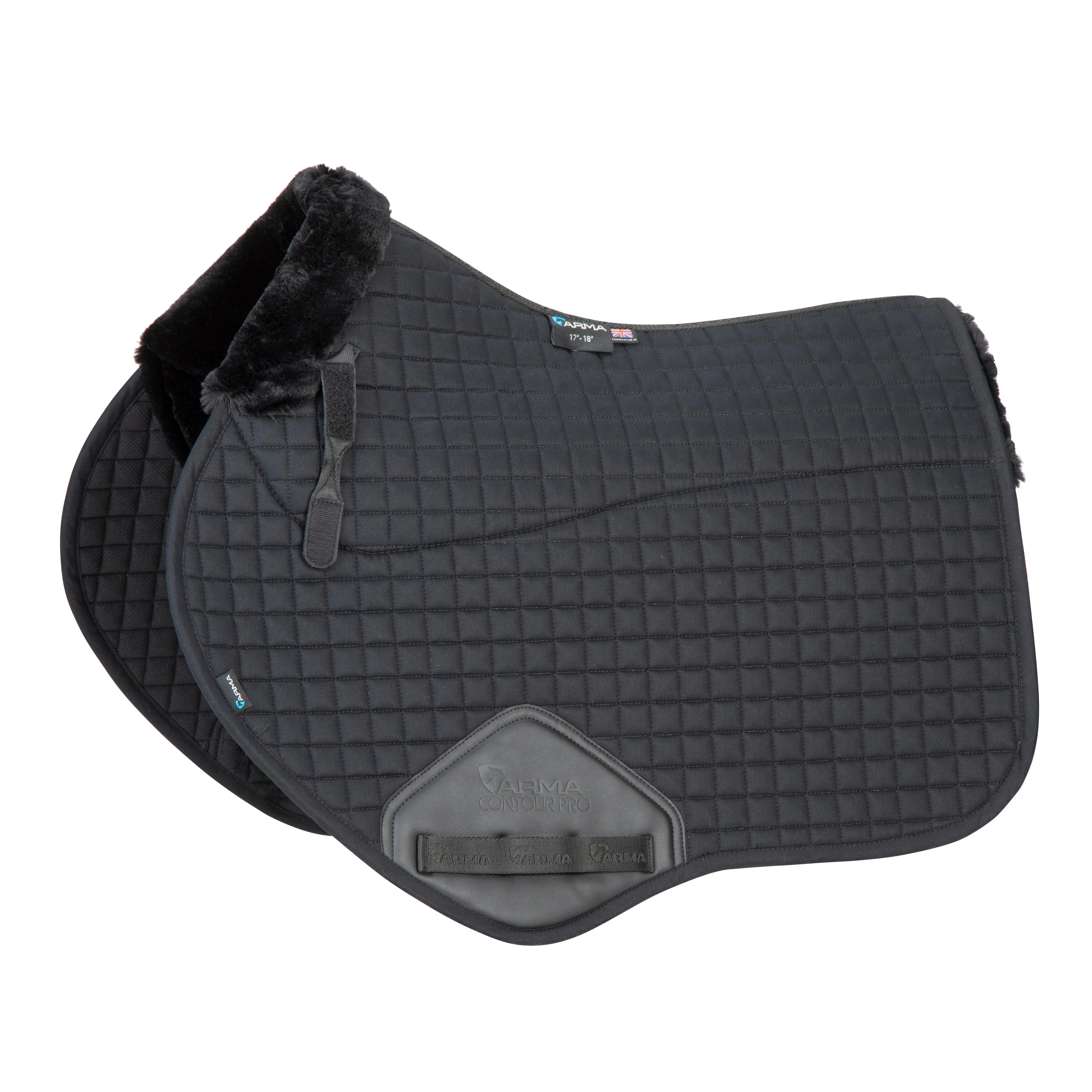 Shires ARMA SupaFleece Jump Saddlecloth Black - Image 2