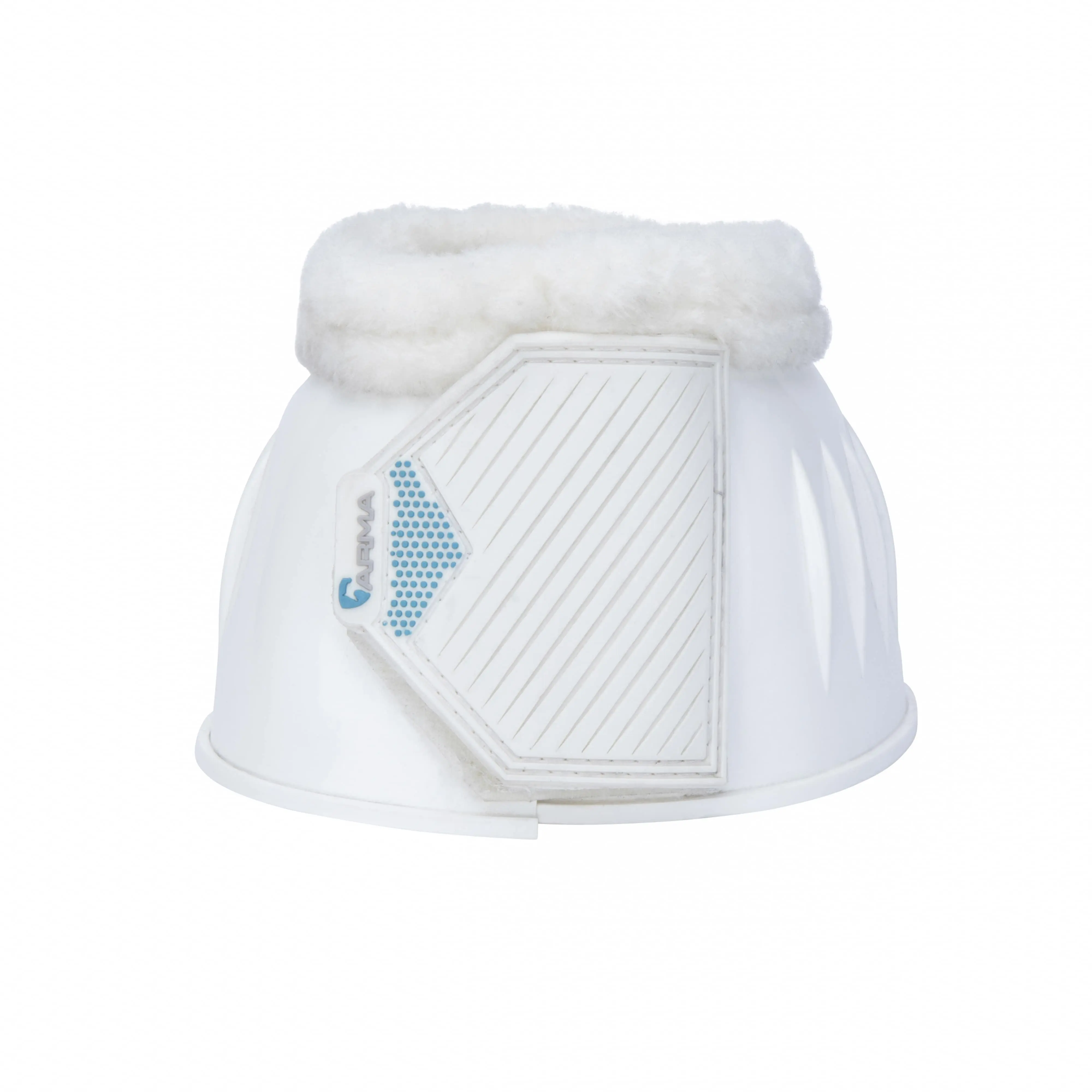 Shires ARMA White Comfort Gloss Over Reach Boots - Image 2