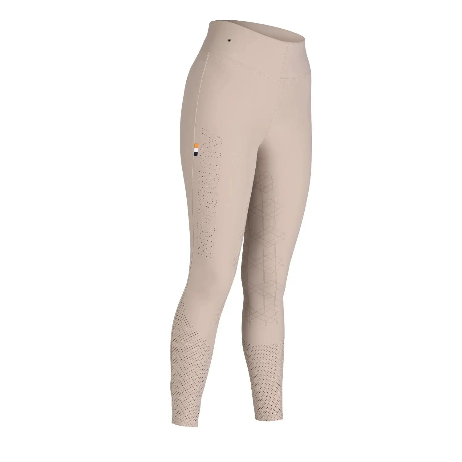 Shires Aubrion Beige Optima Air Riding Tights - Image 3