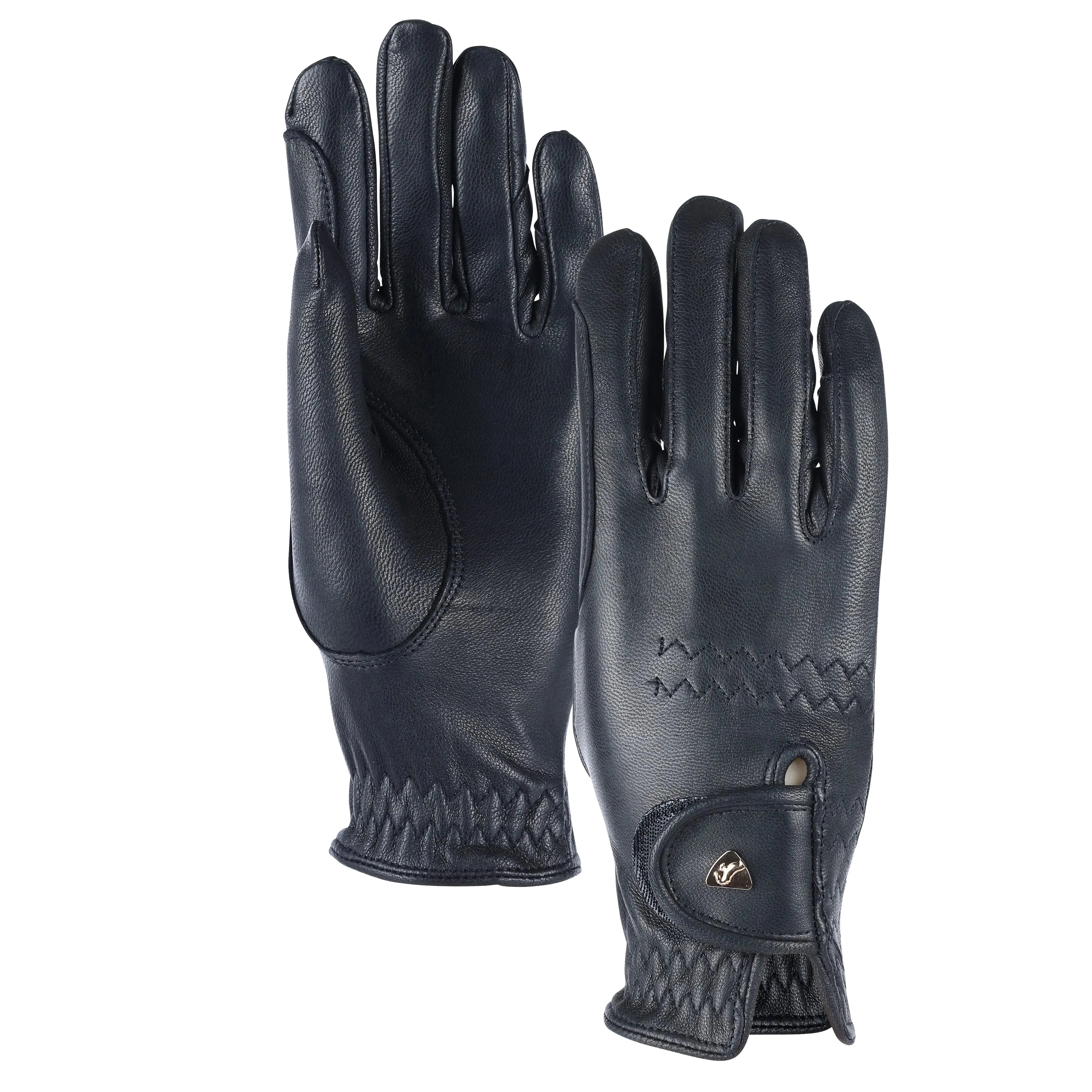 Shires Aubrion Black Estade Childs Riding Gloves - Image 3