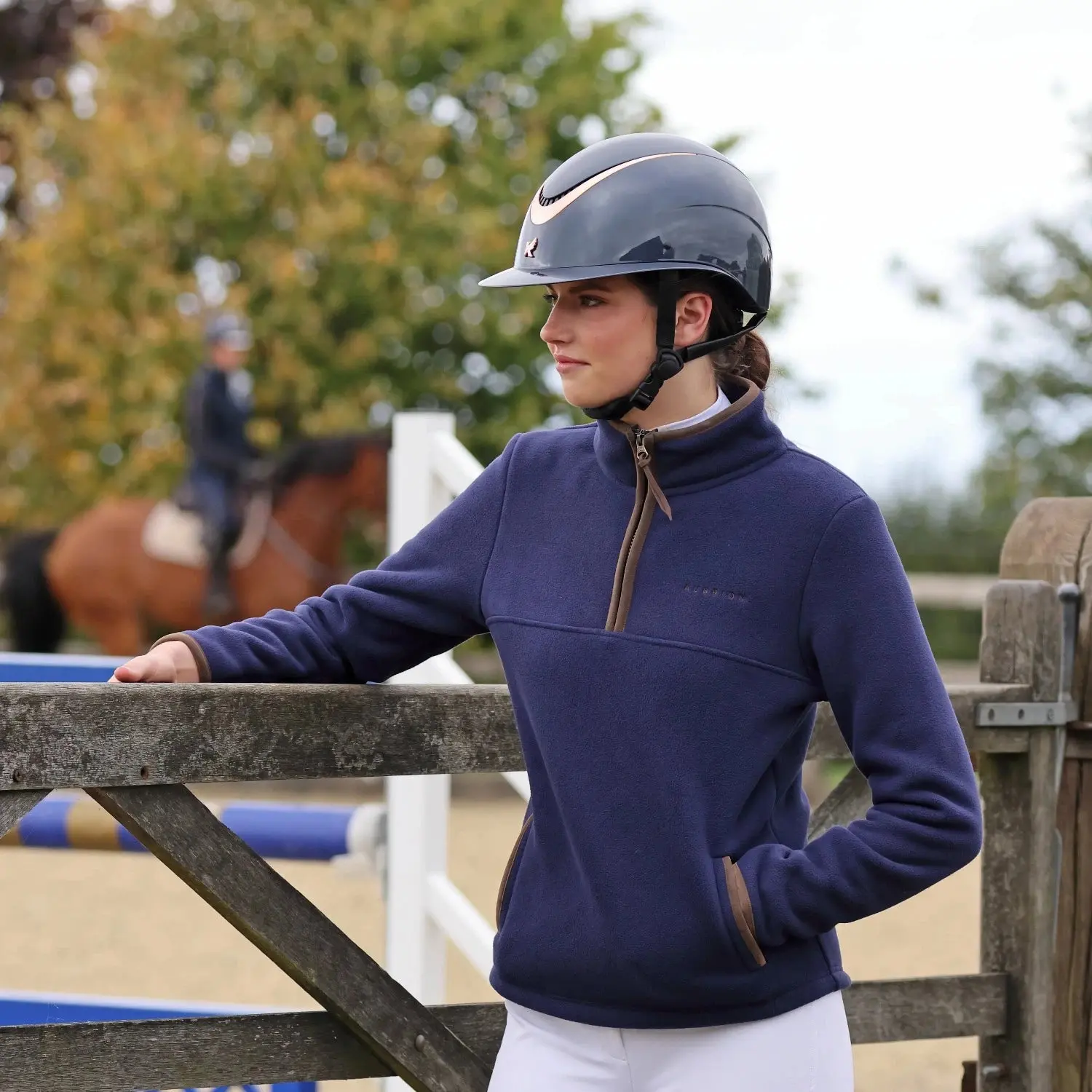 Shires Aubrion Ladies Core Half Zip Fleece - Image 2