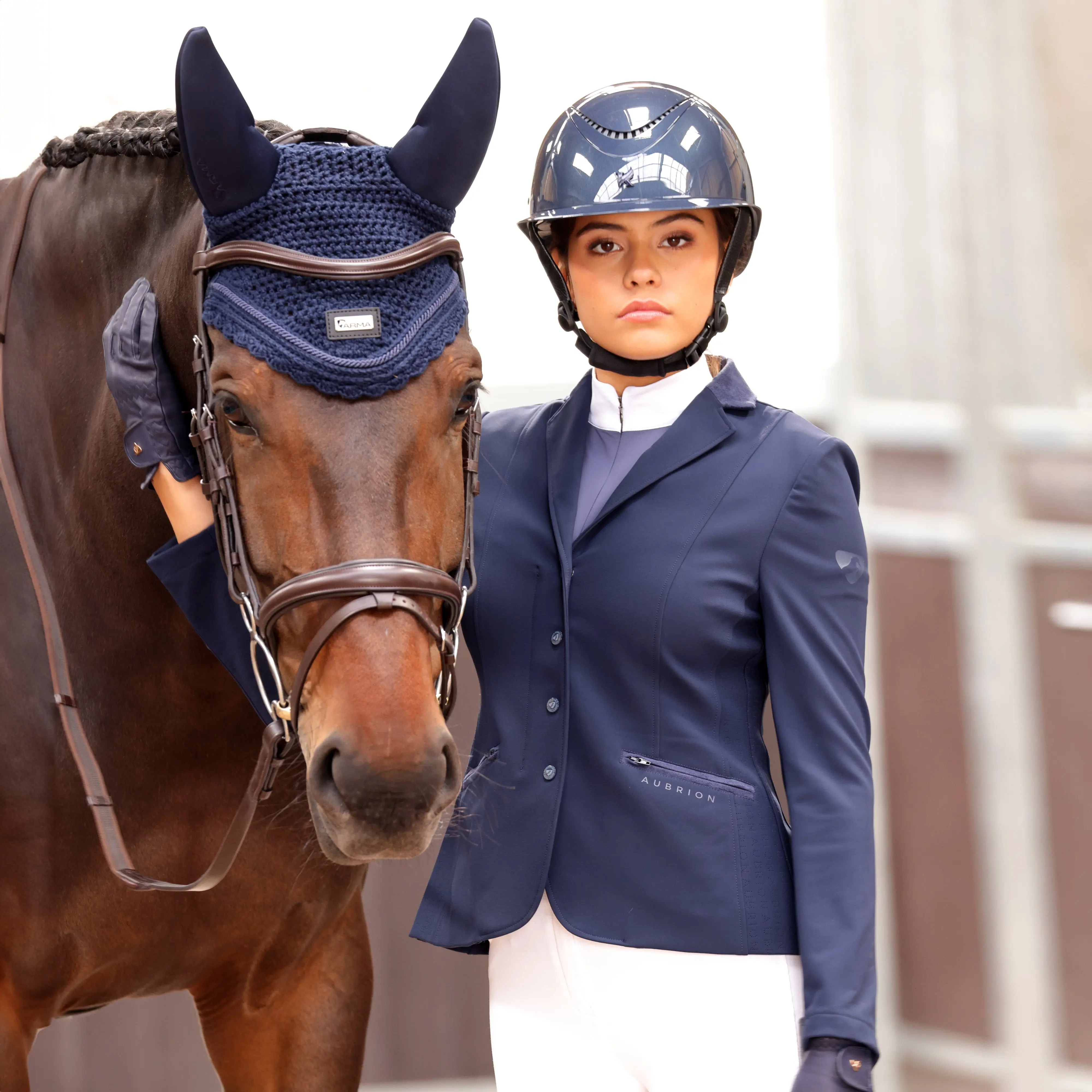 Shires Aubrion Navy Brixton Show Jacket - Image 2
