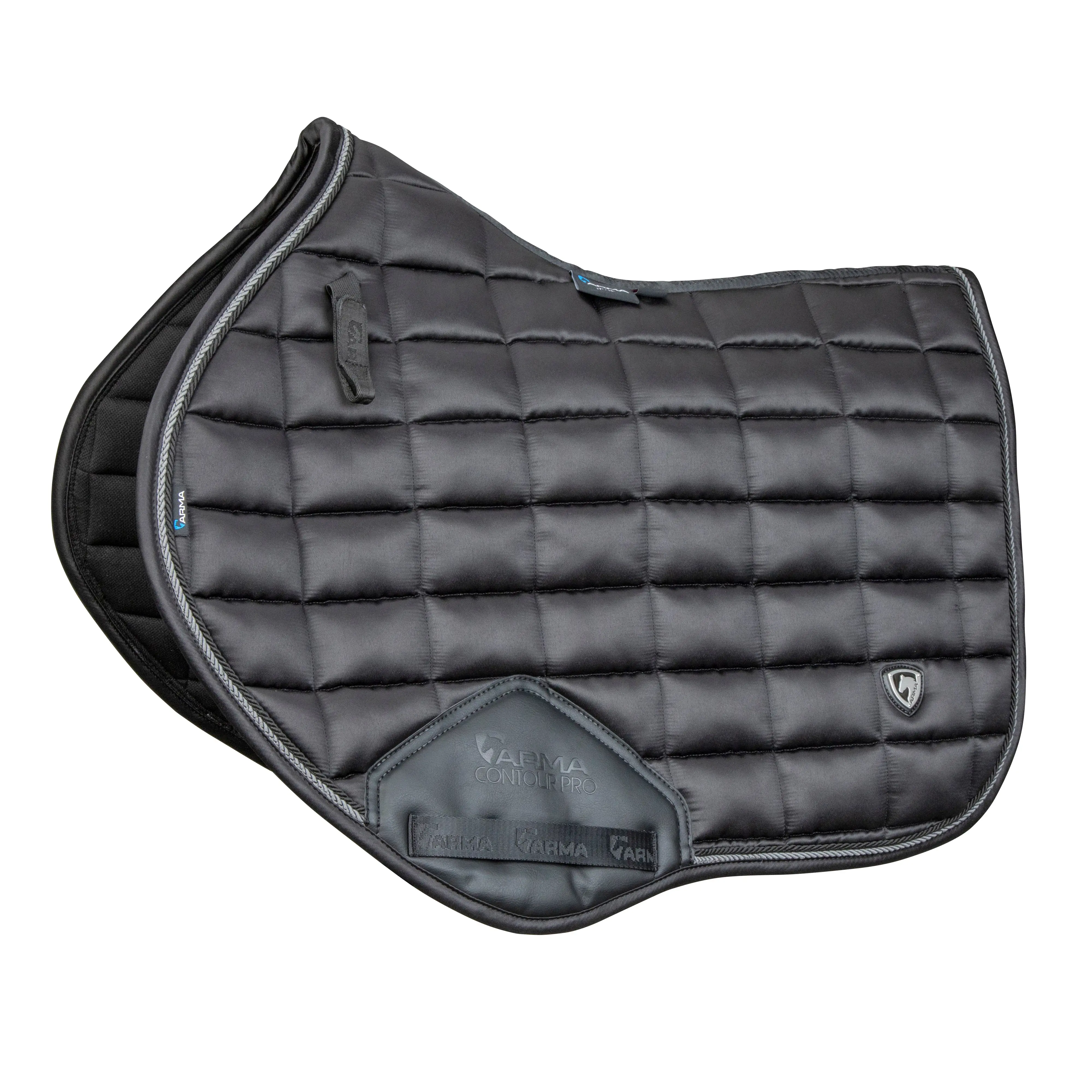 Shires Black ARMA Eltar Satin Jump Saddlecloth
