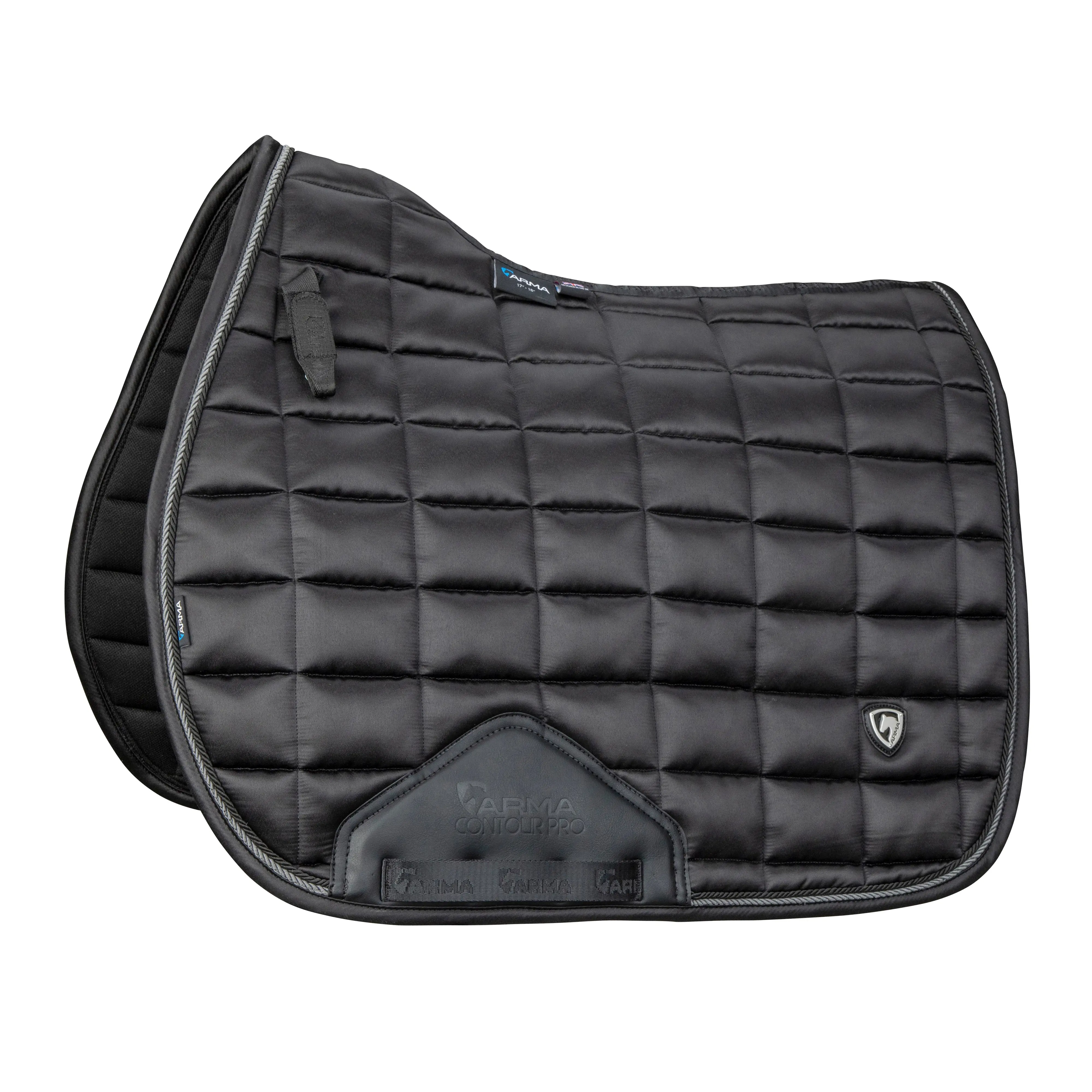 Shires Black ARMA Eltar Satin Saddlecloth
