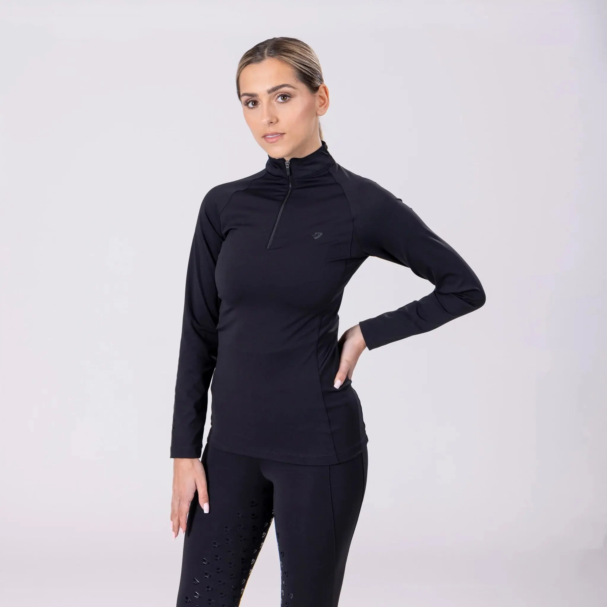 Shires Black Aubrion Eltar Base Layer - Image 3