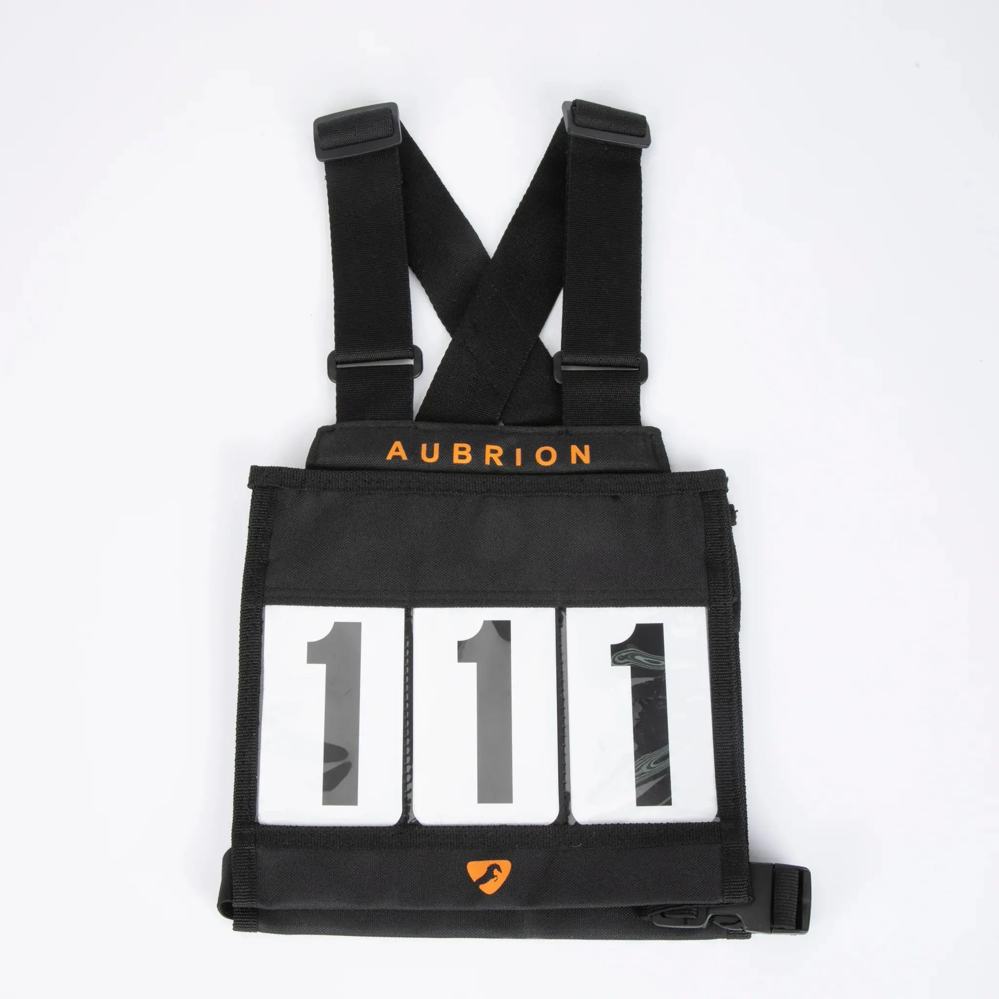 Shires Black Aubrion Number Bib Set - Child