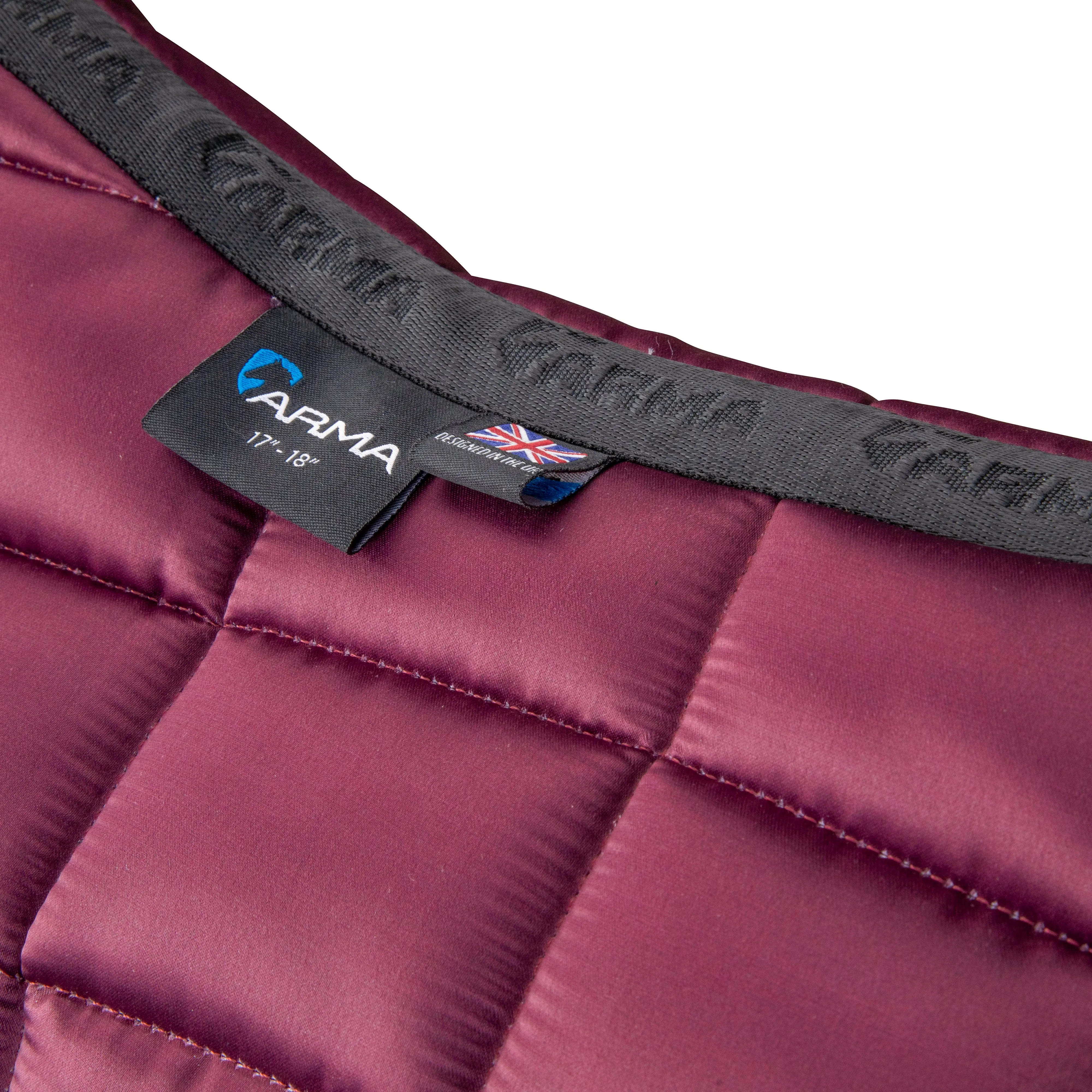Shires Black Cherry ARMA Eltar Satin Jump Saddlecloth - Image 5
