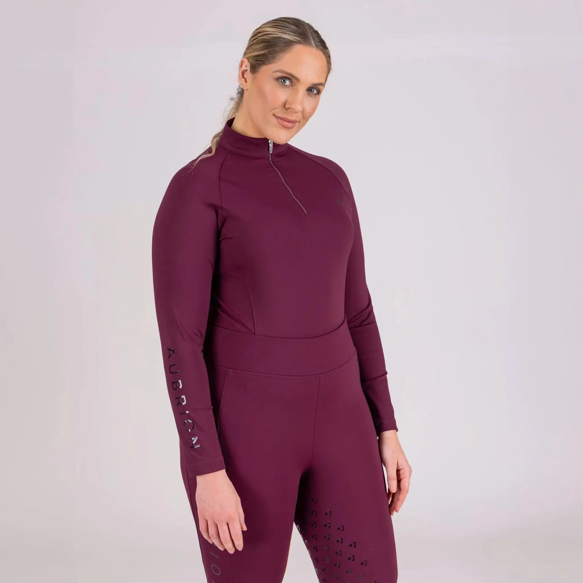 Shires Black Cherry Aubrion Eltar Base Layer - Image 5