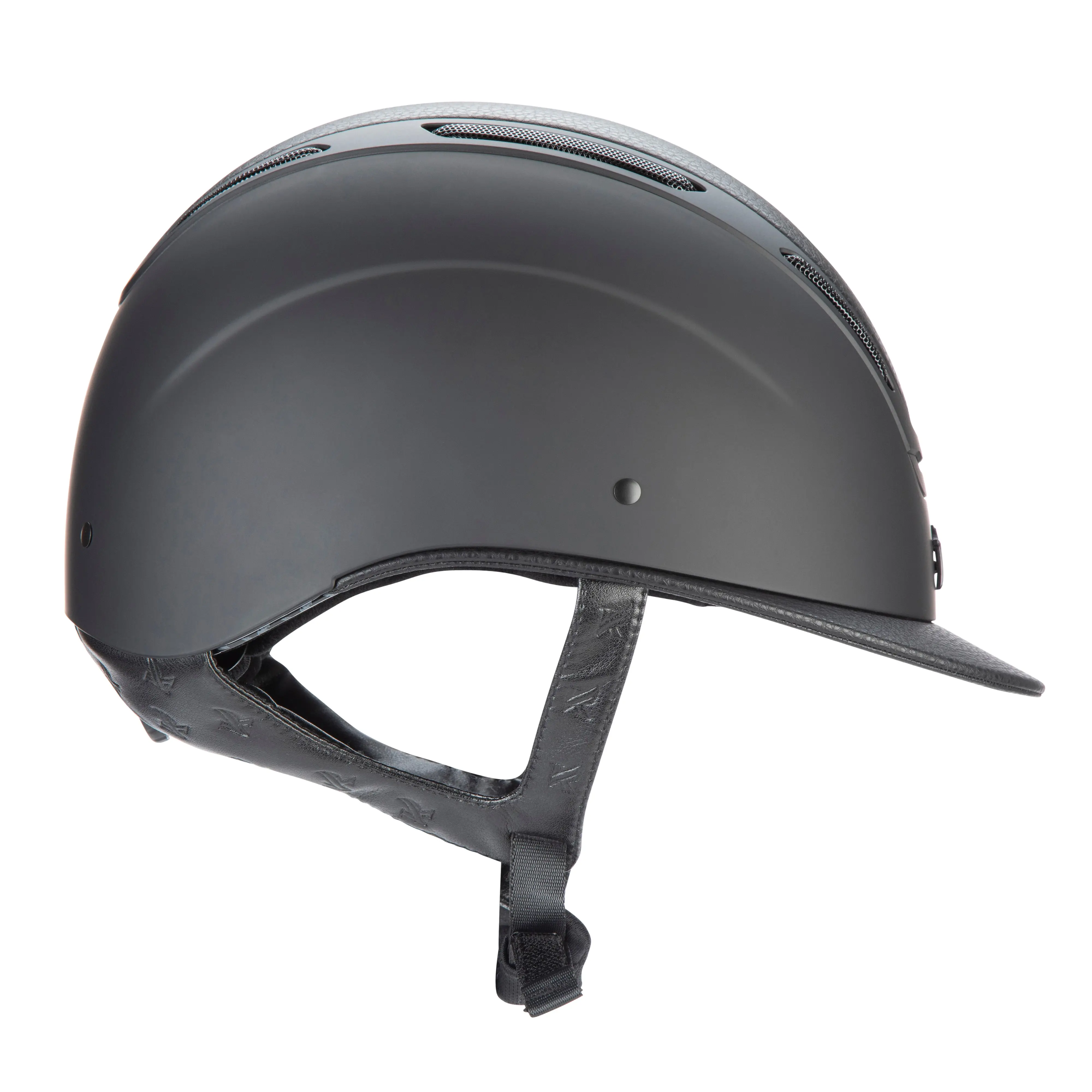 Shires Black Karben Amity Leather Riding Hat - Image 2