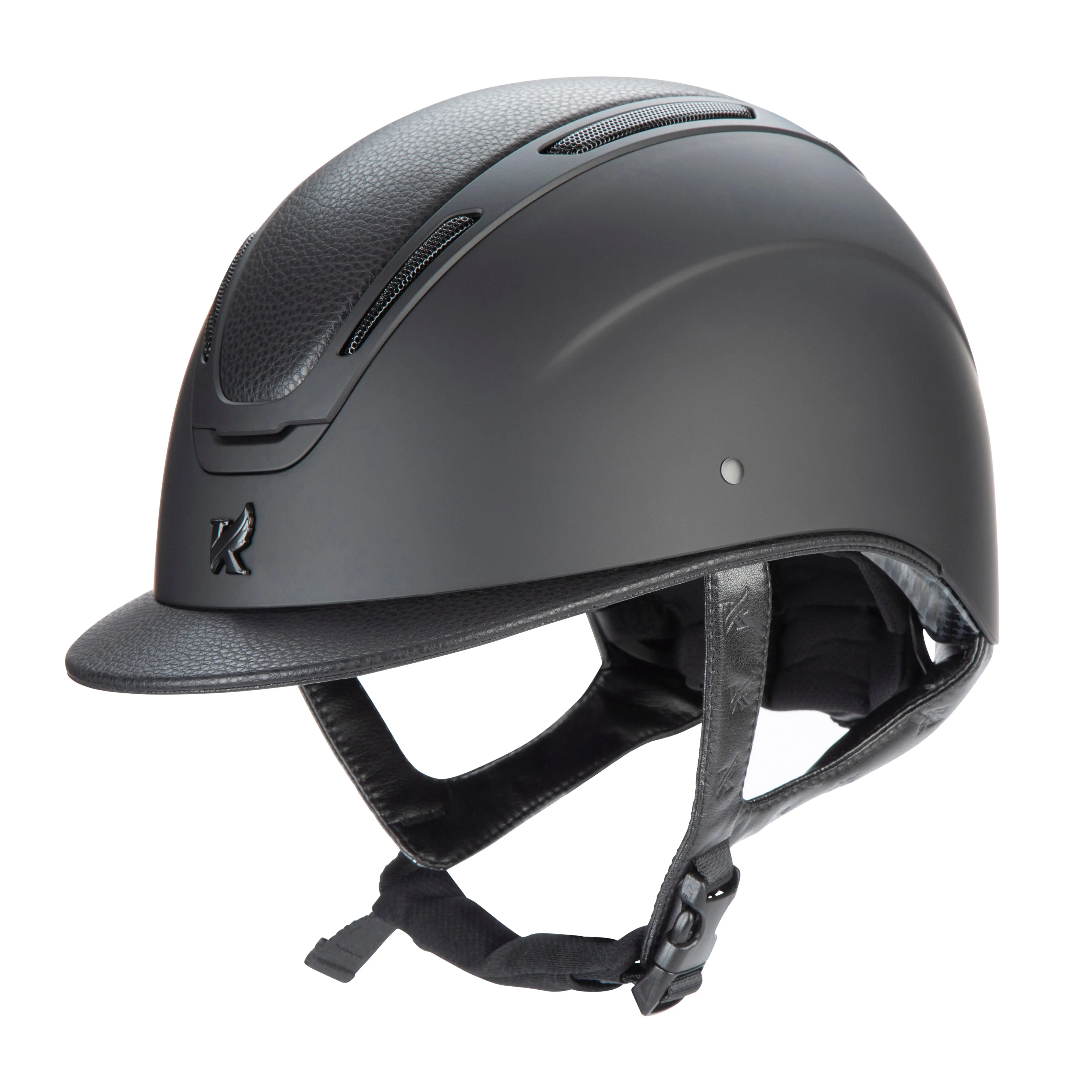 Shires Black Karben Amity Leather Riding Hat - Image 7