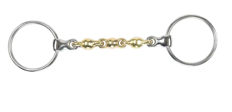 Shires Brass Alloy Loose Ring Waterford Snaffle