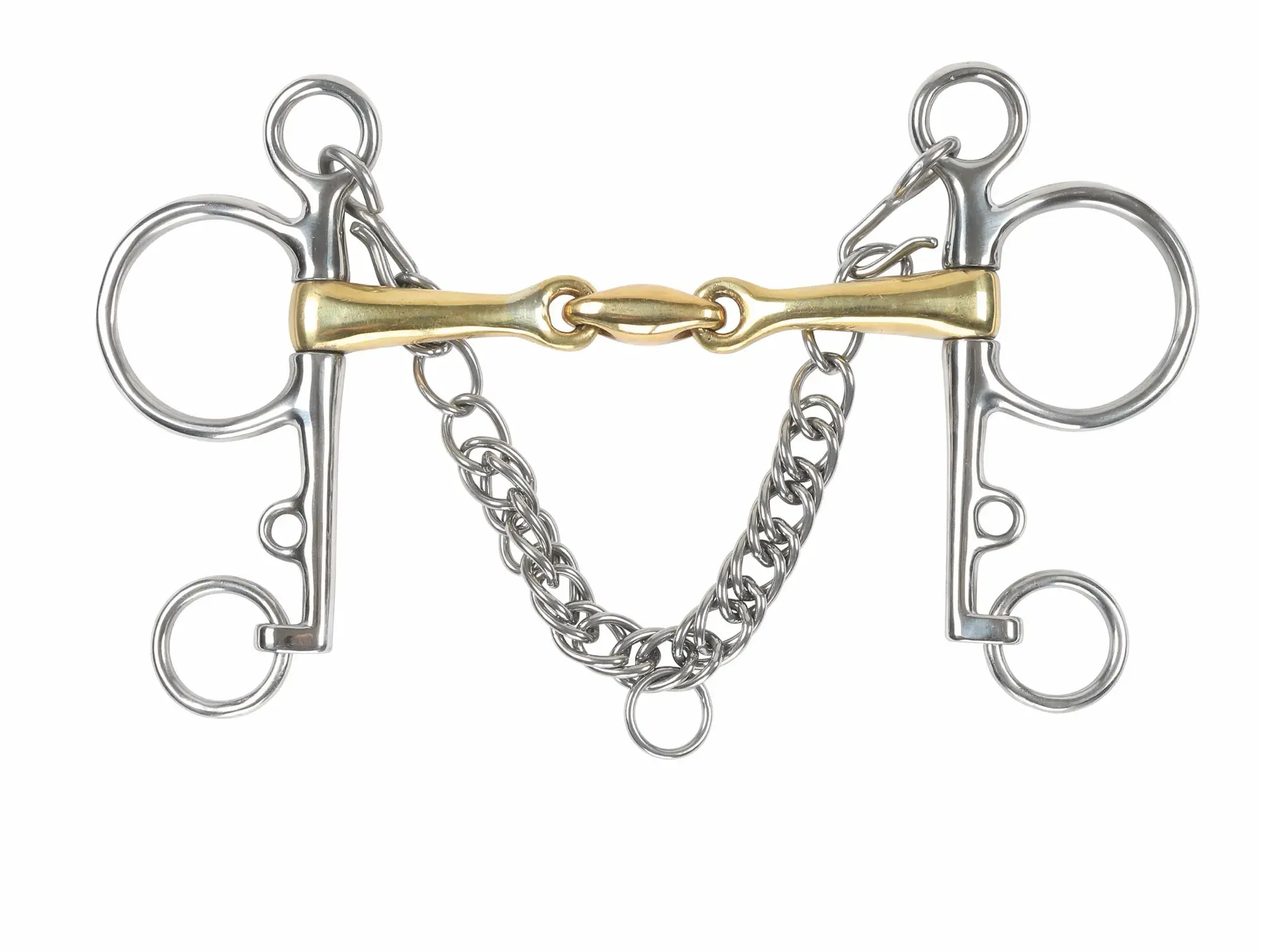 Shires Brass Alloy Pelham with Lozenge - Image 2