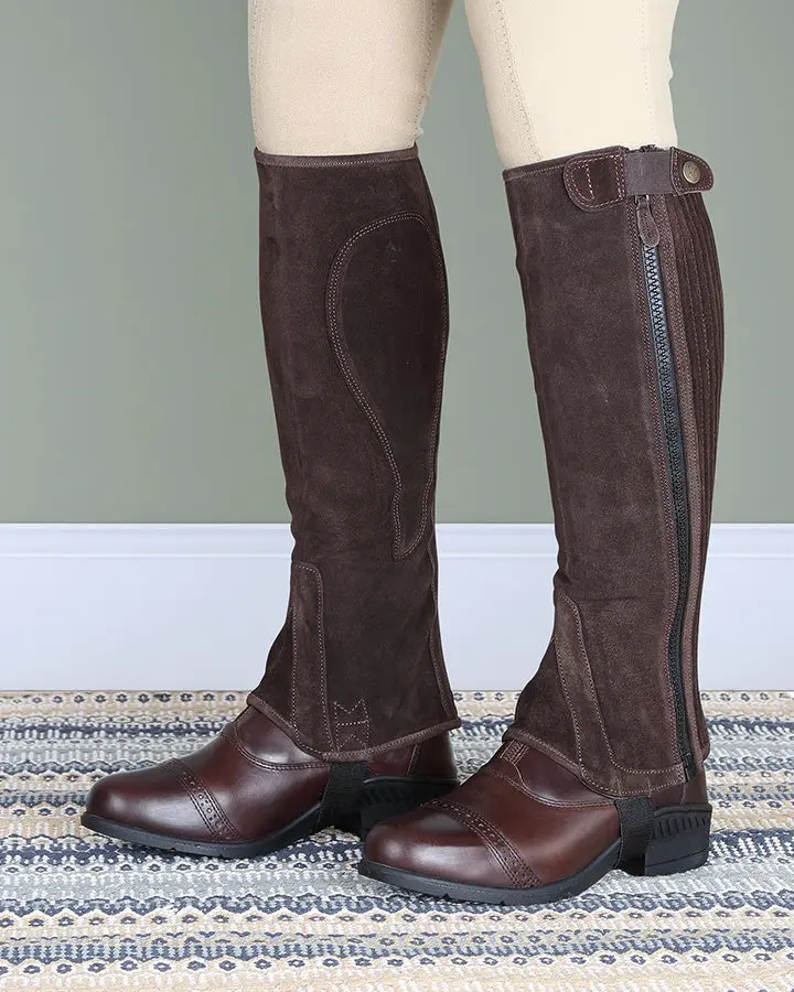 Shires Moretta Children's Suede Half Chaps - Image 2