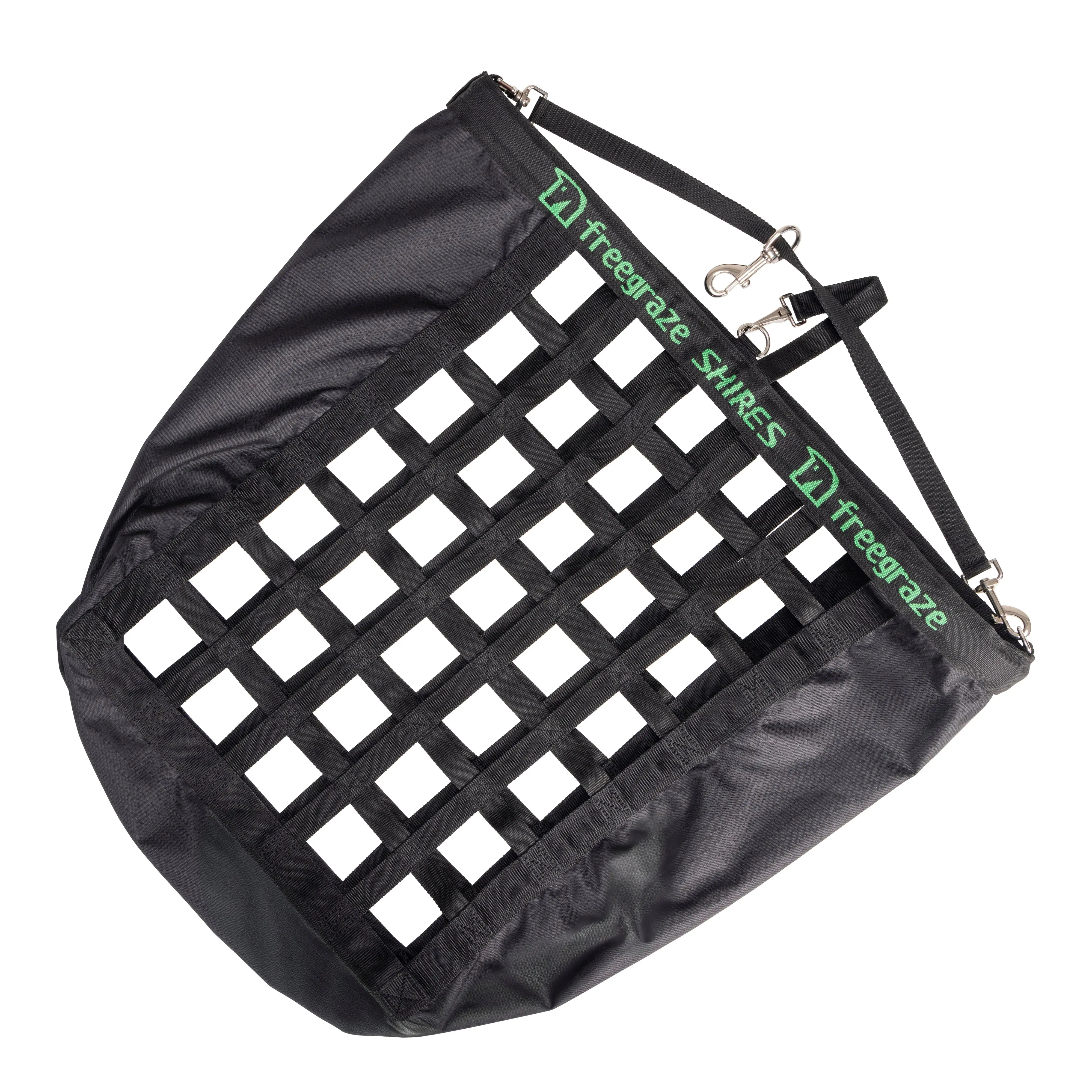 Shires FreeGraze Deluxe Web Front Hay Bag Black - Image 2
