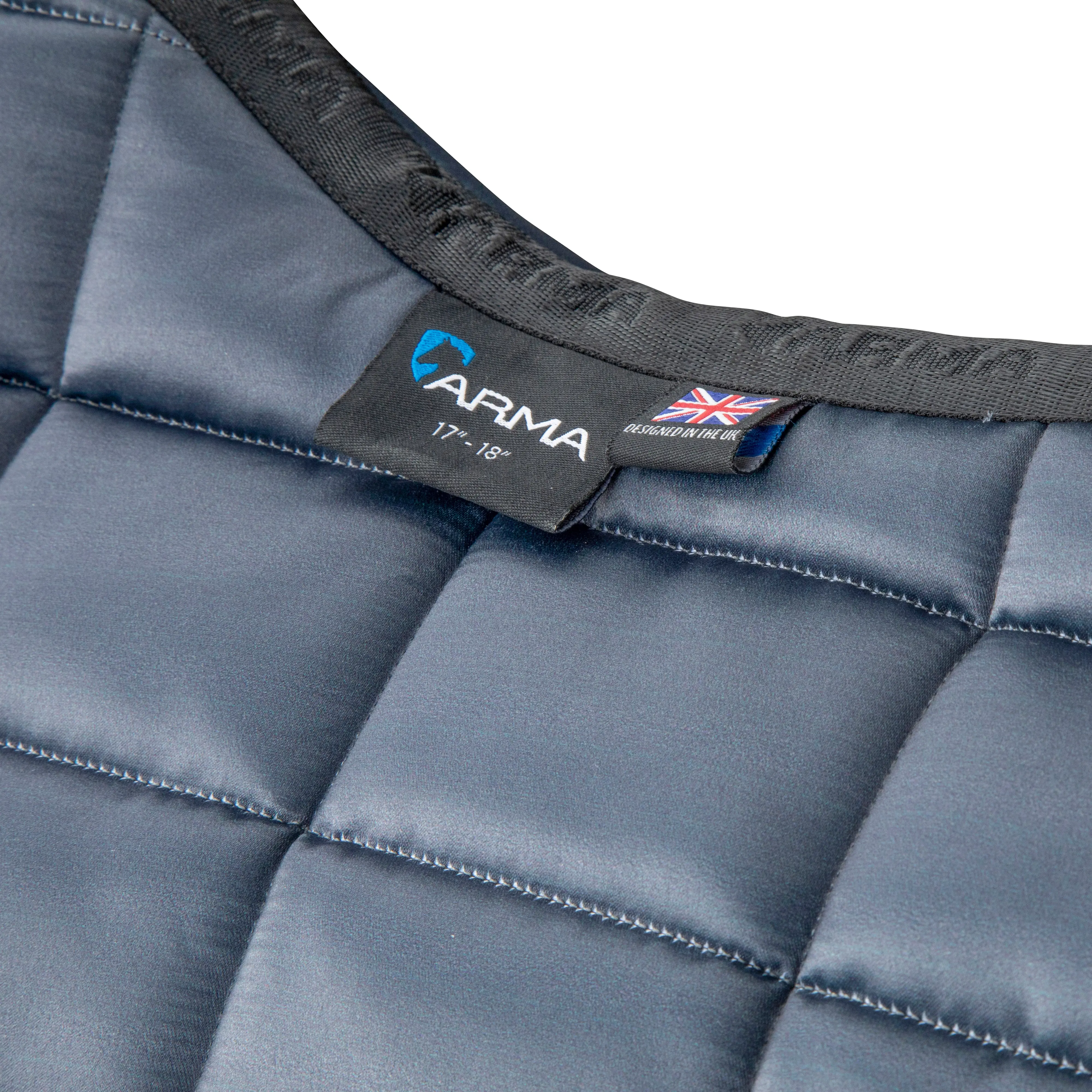 Shires Grey ARMA Eltar Satin Dressage Saddlecloth - Image 5