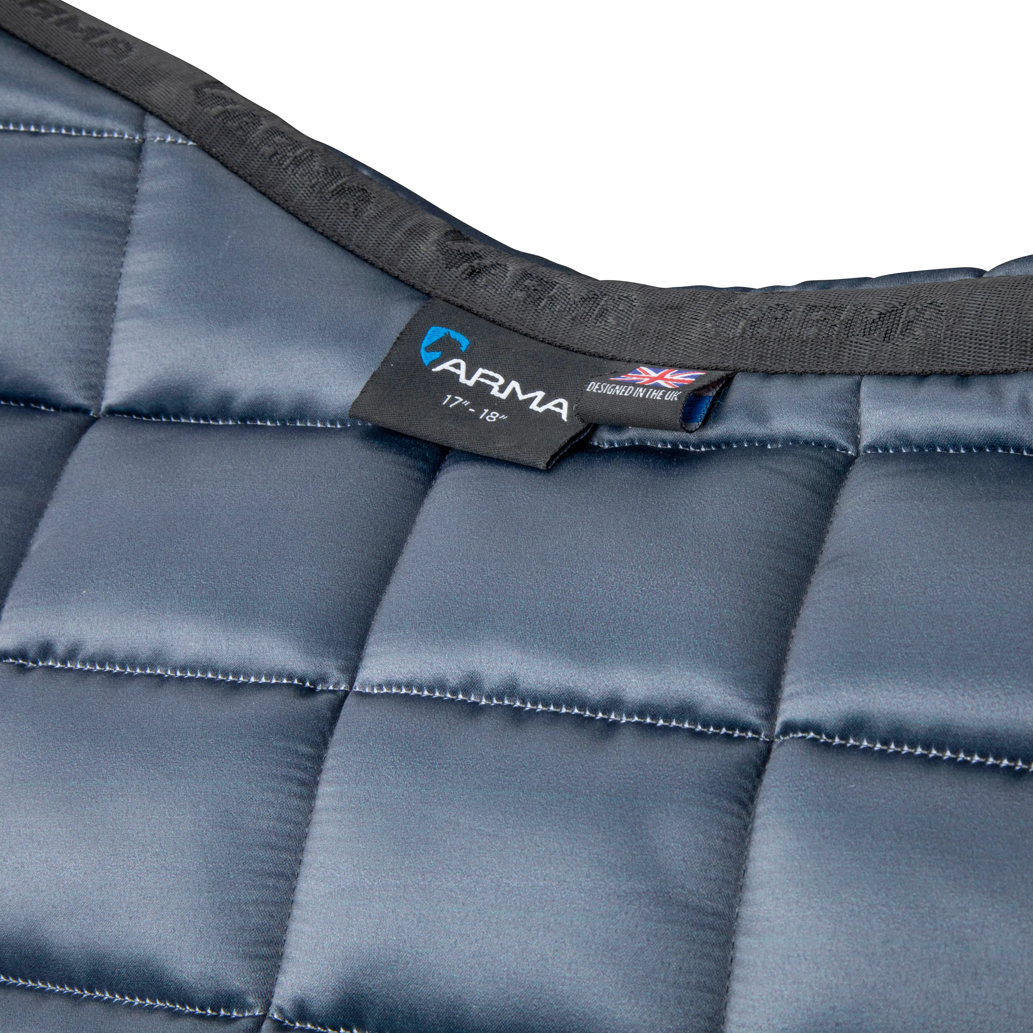 Shires Grey ARMA Eltar Satin Jump Saddlecloth - Image 4