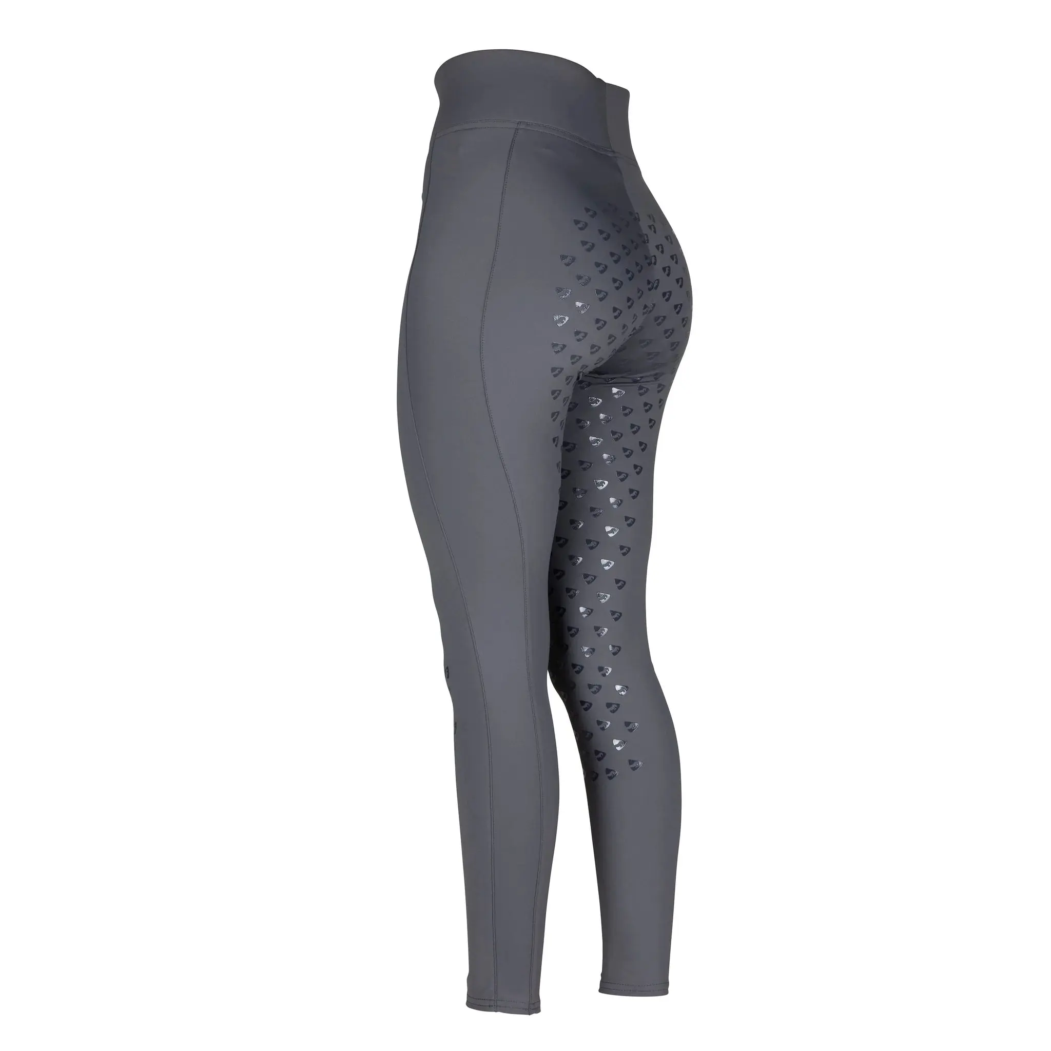 Shires Grey Aubrion Eltar Riding Tights - Young Rider - Image 2
