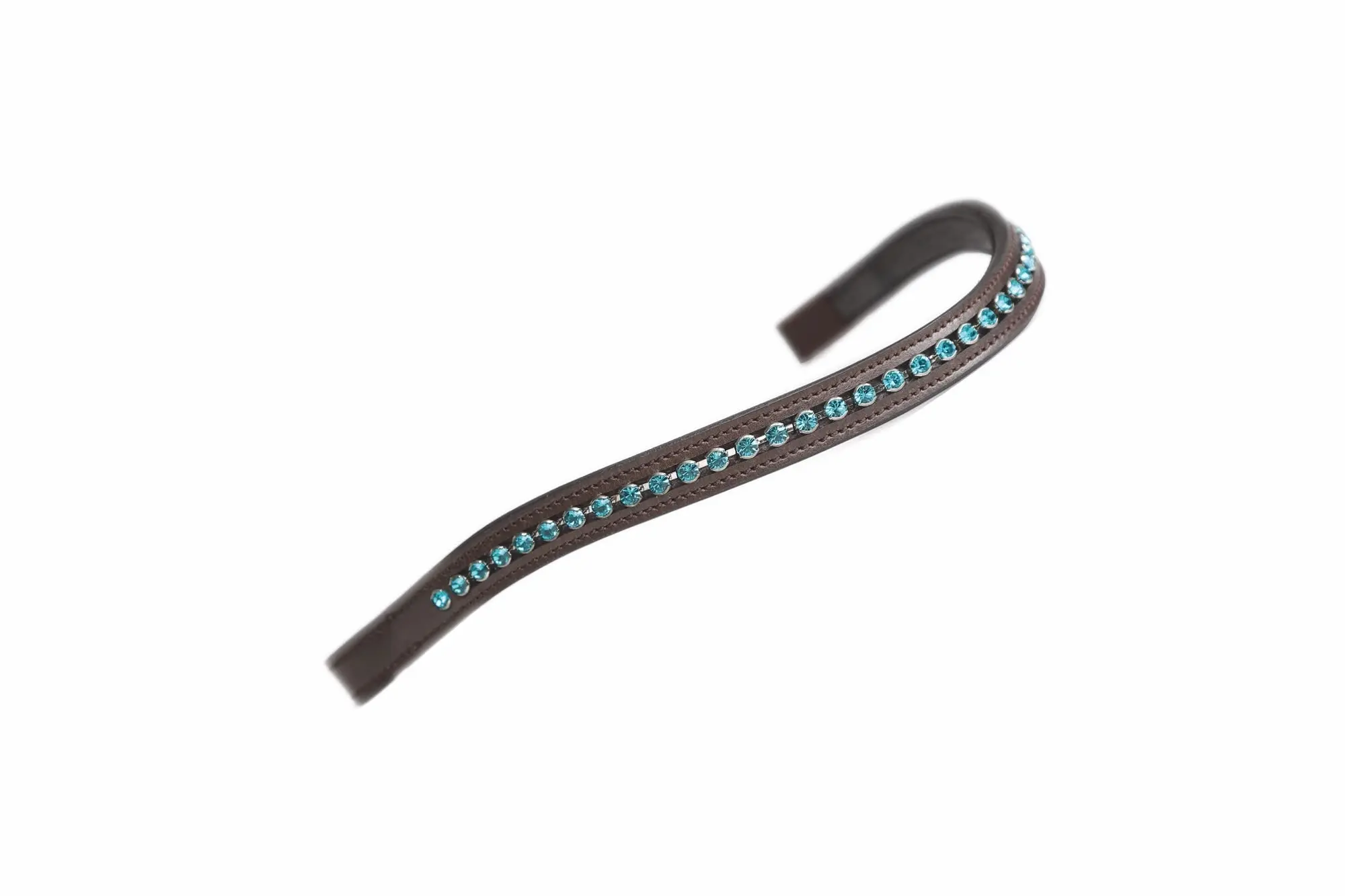 Shires Havana Green Velociti GARA Large Diamante Browband