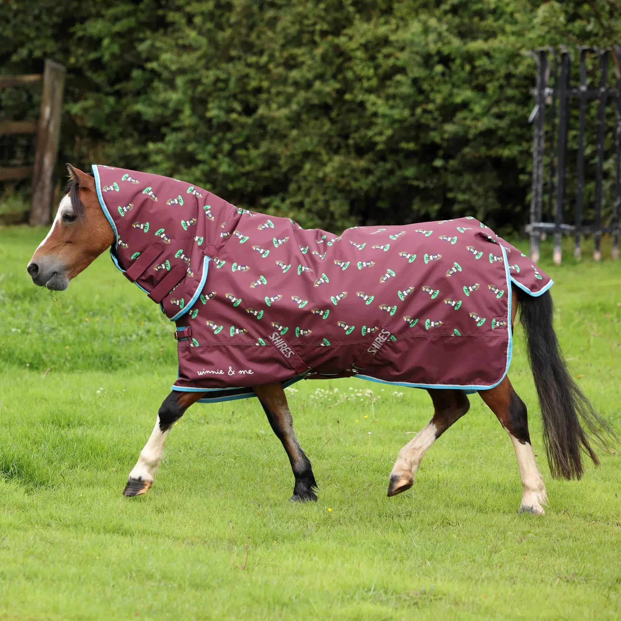 Shires Maroon Winnie & Me 200g Turnout Rug - Image 7