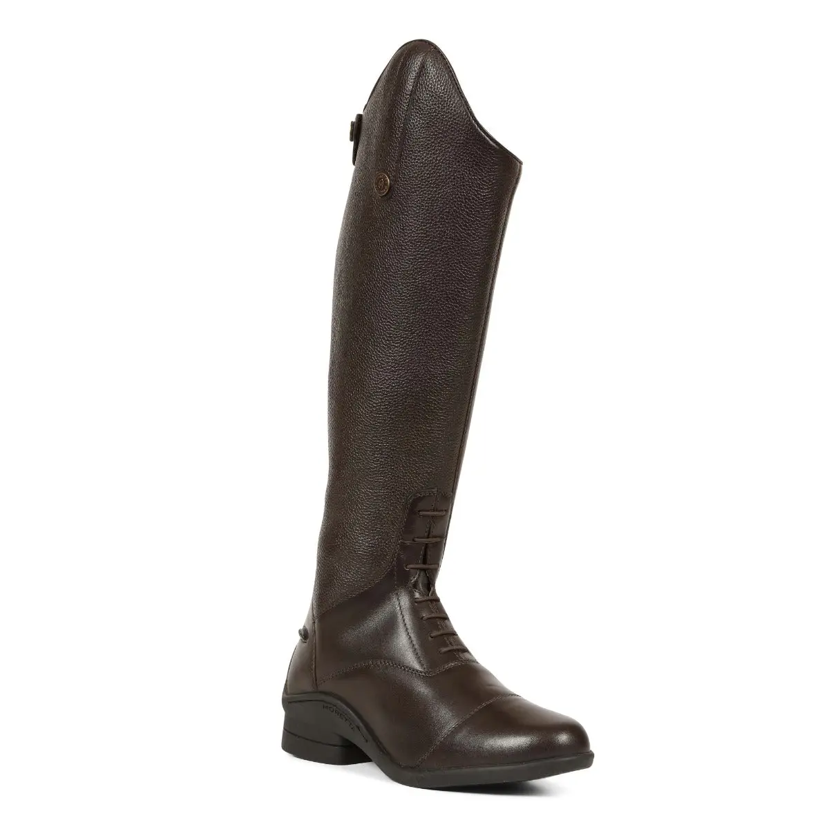 Shires Moretta Brown Gianna Lace Front Long Leather Riding Boots (Short Height) - Image 4