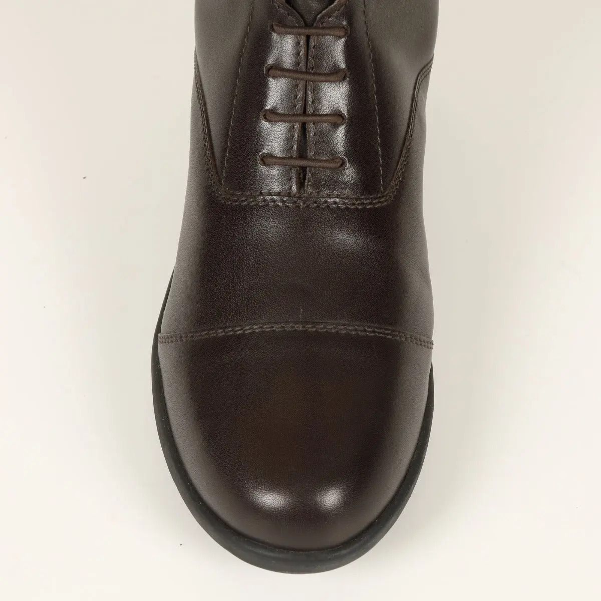 Shires Moretta Brown Gianna Lace Front Long Leather Riding Boots (Tall Height) - Image 5