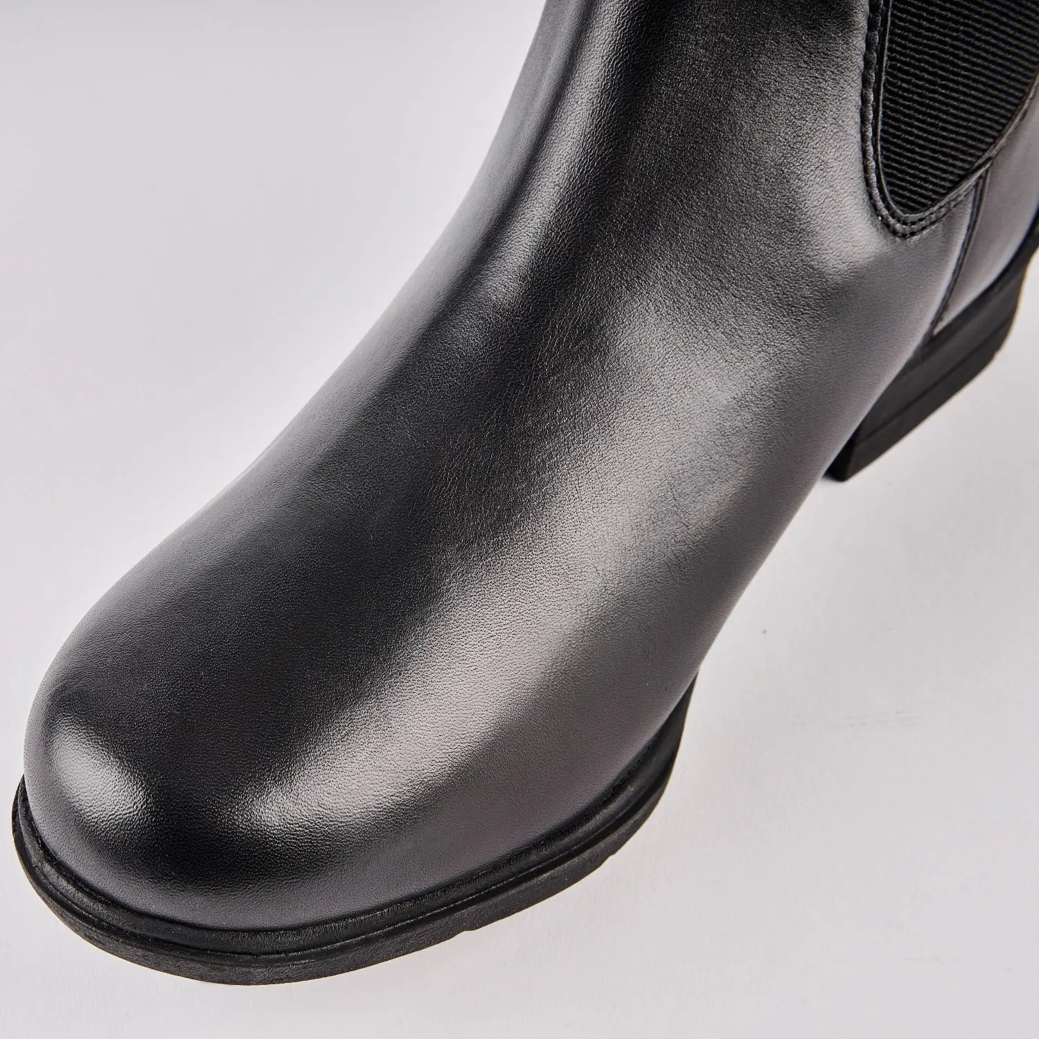 Shires Moretta Black Lucilla Childrens Leather Jodhpur Boots - Image 3