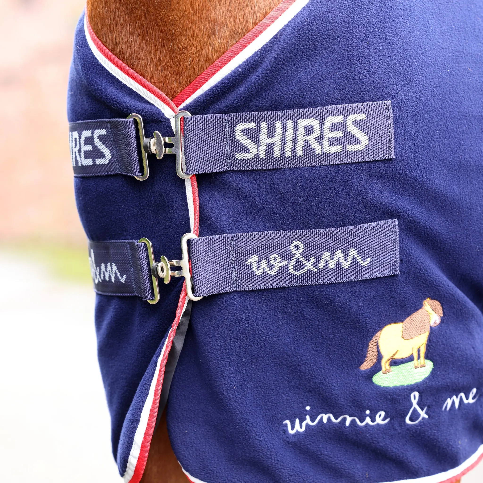 Shires Navy Winnie & Me Fleece Rug - Image 3