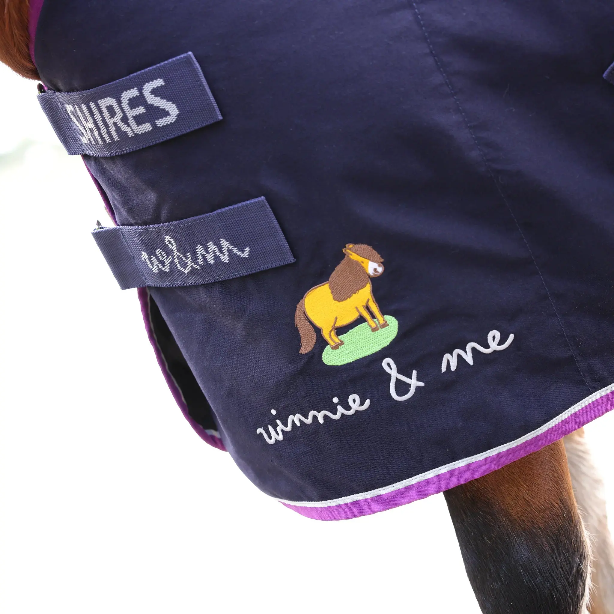 Shires Navy Winnie & Me Stable Sheet - Image 8