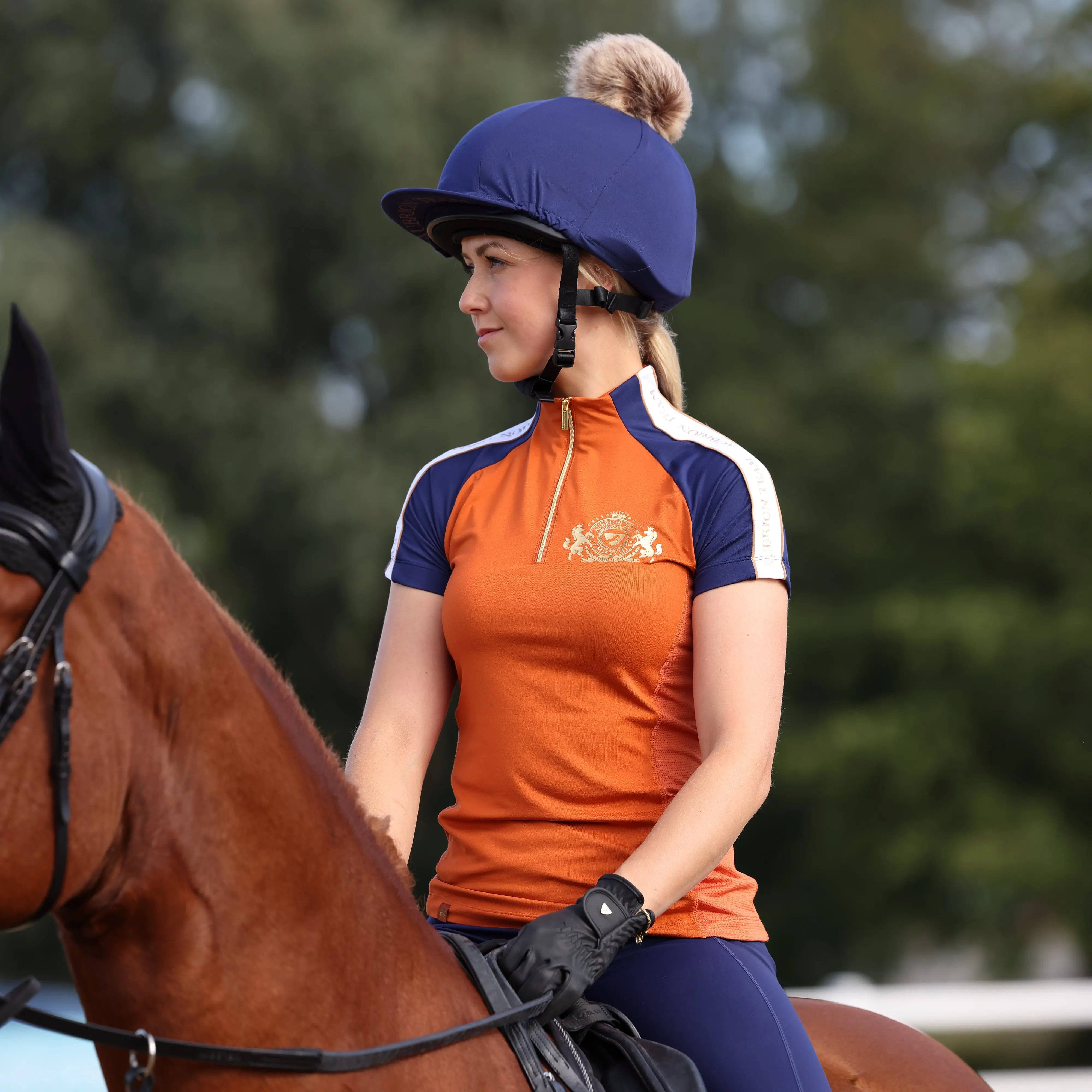 Shires Rust Aubrion Team Short Sleeve Base Layer - XX Large (UK 18) - Image 9