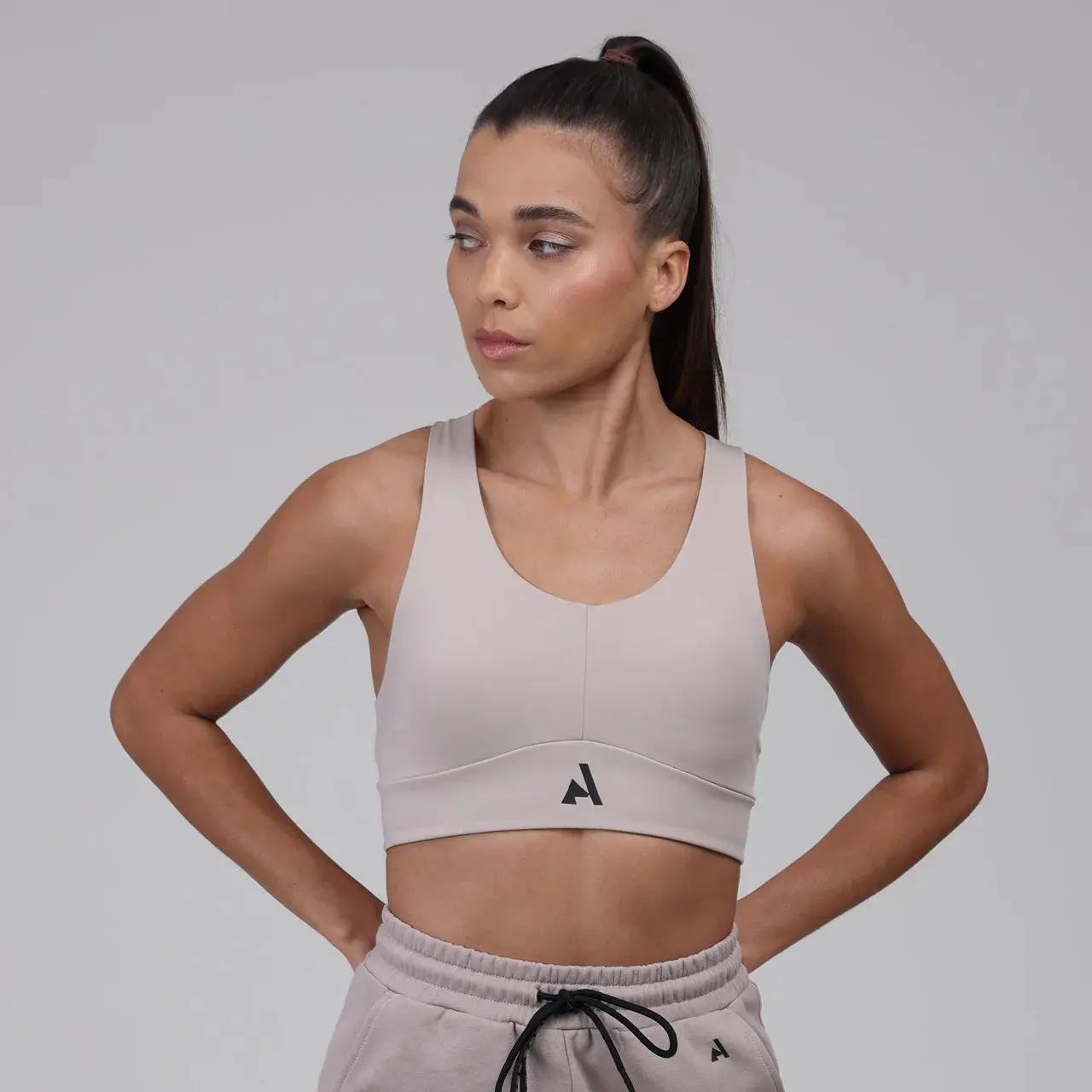 Shires Sand Aubrion React Ladies Sculpt Sports Bra - Image 2