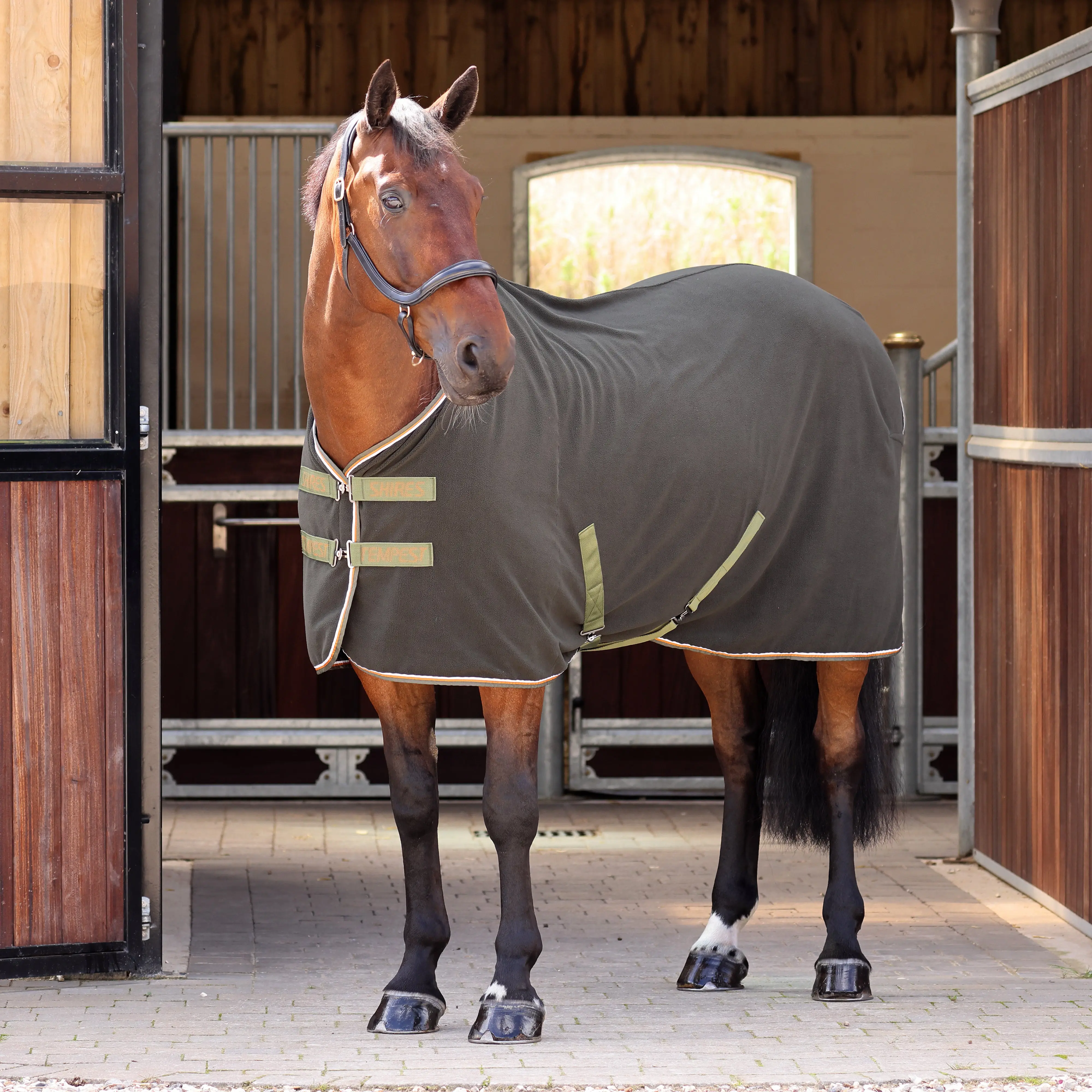 Shires Tempest Original Khaki Fleece Rug - Image 11
