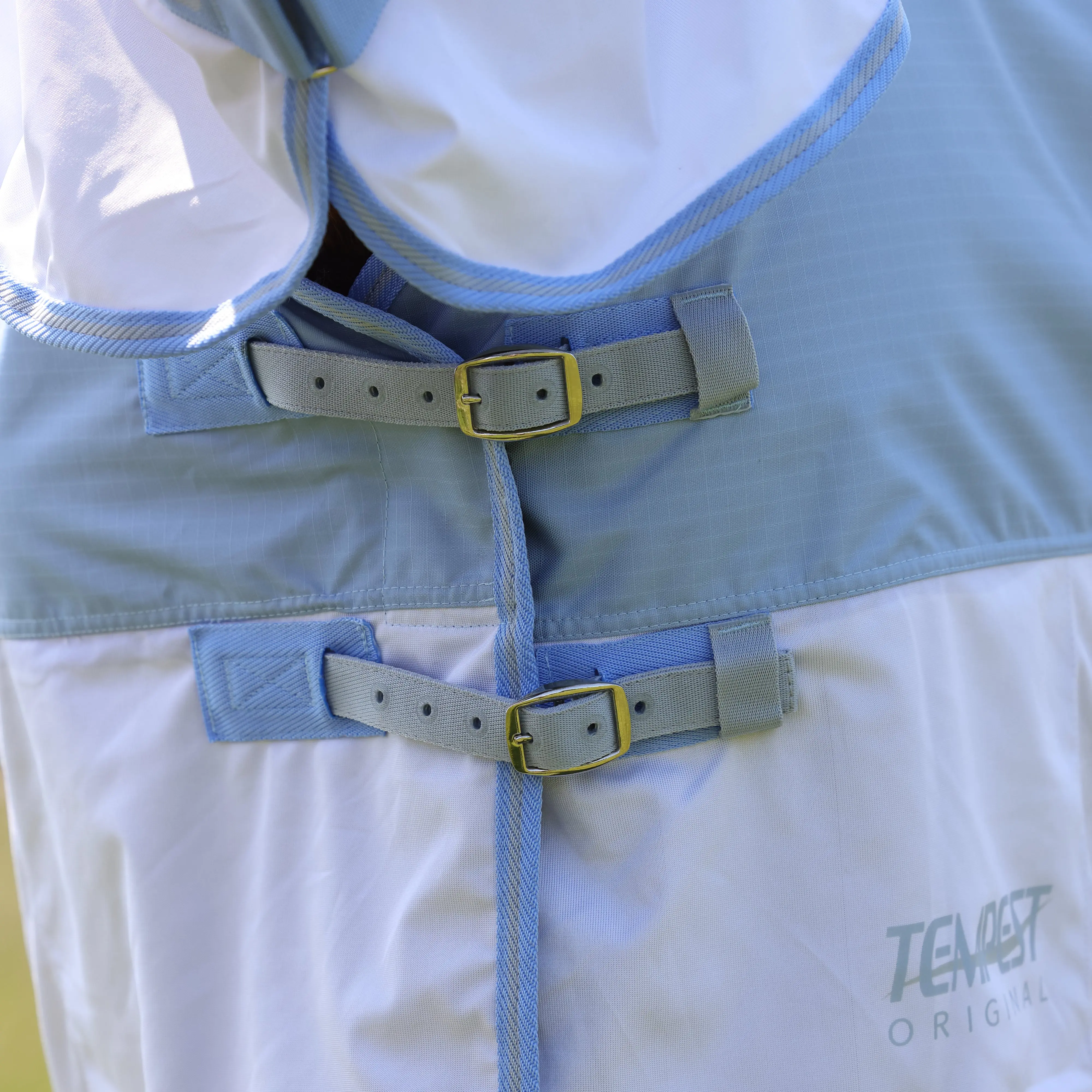 Shires Tempest Original Pale Blue Waterproof Fly Combo Rug - Image 3