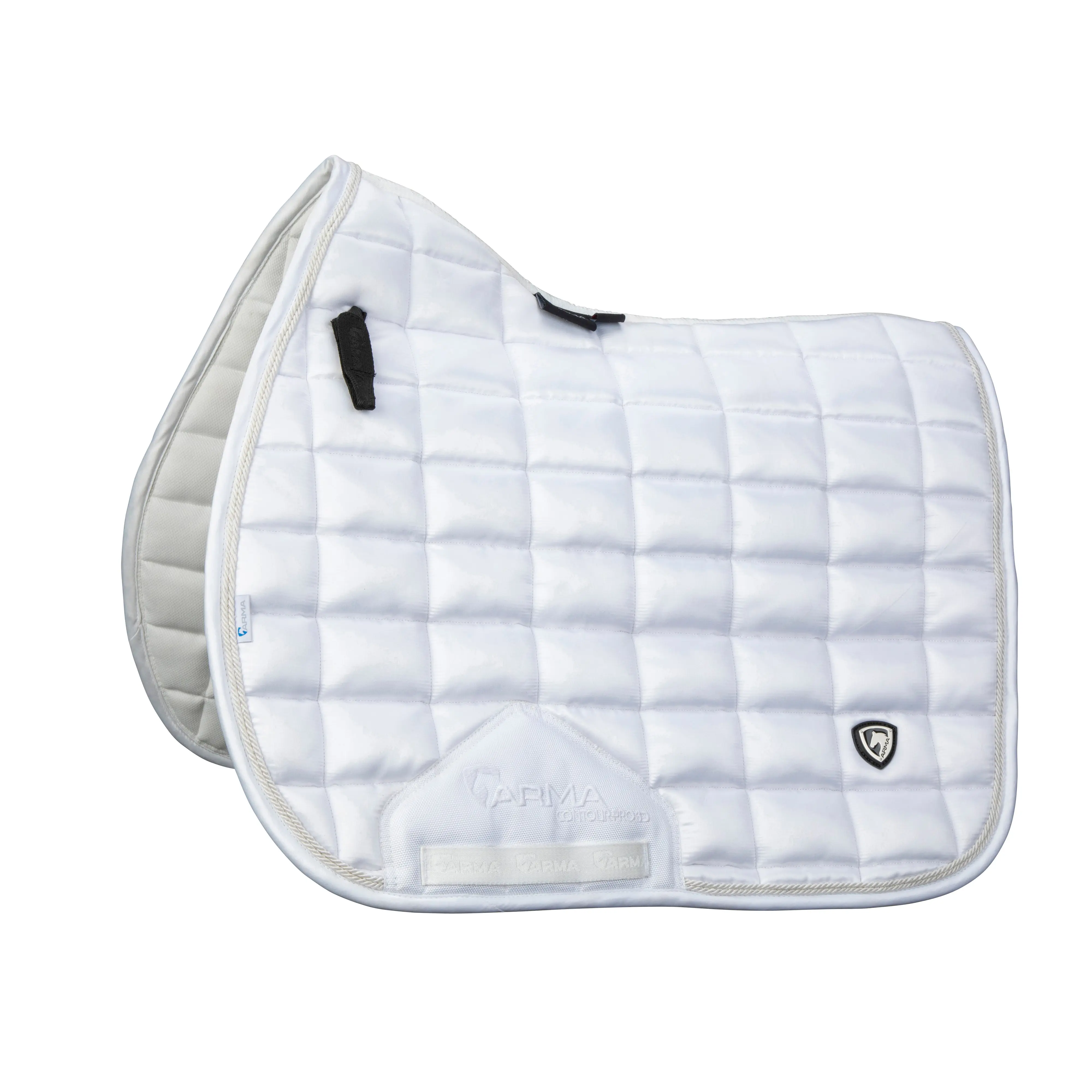 Shires White ARMA Eltar Satin Saddlecloth