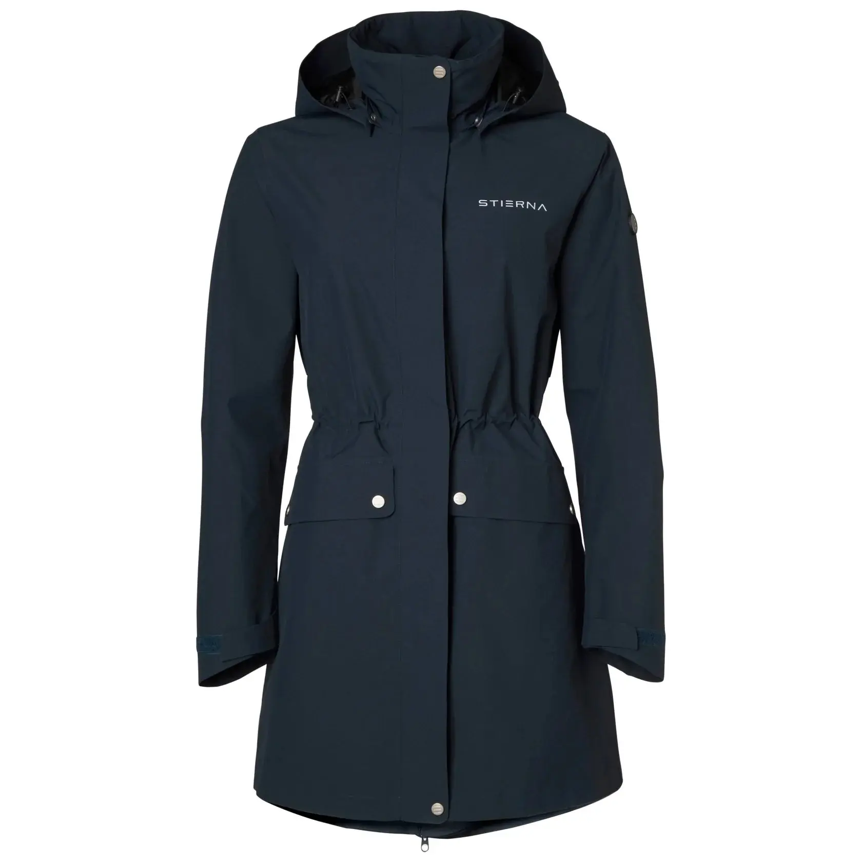 Stierna Cloud Ladies Navy Waterproof Riding Rain Parka Coat