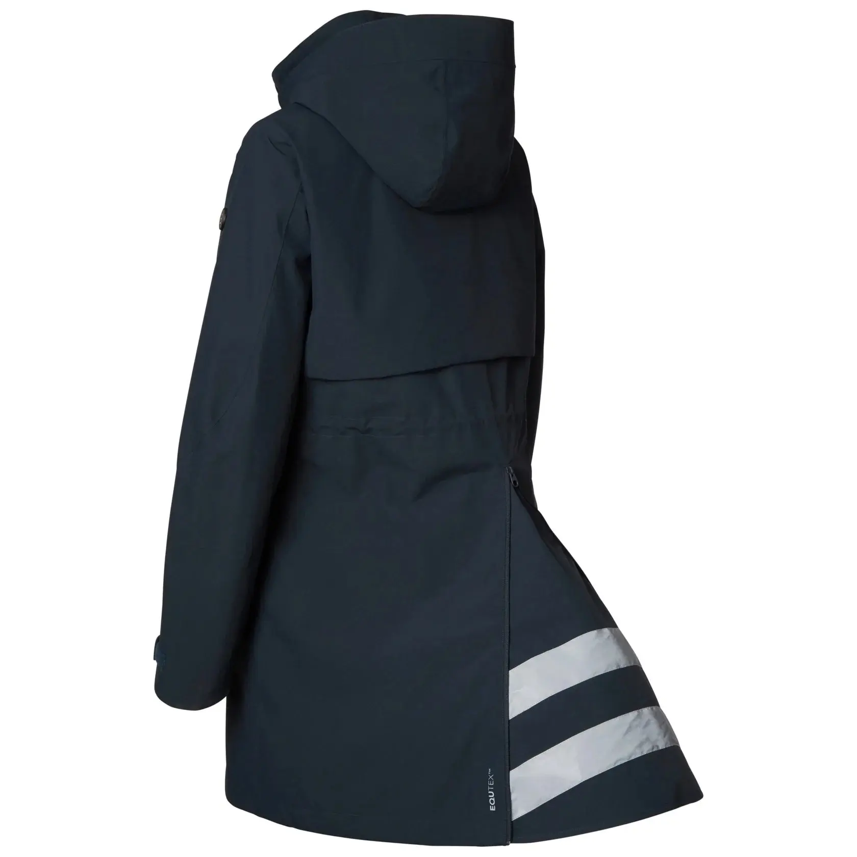 Stierna Cloud Ladies Navy Waterproof Riding Rain Parka Coat - Image 5