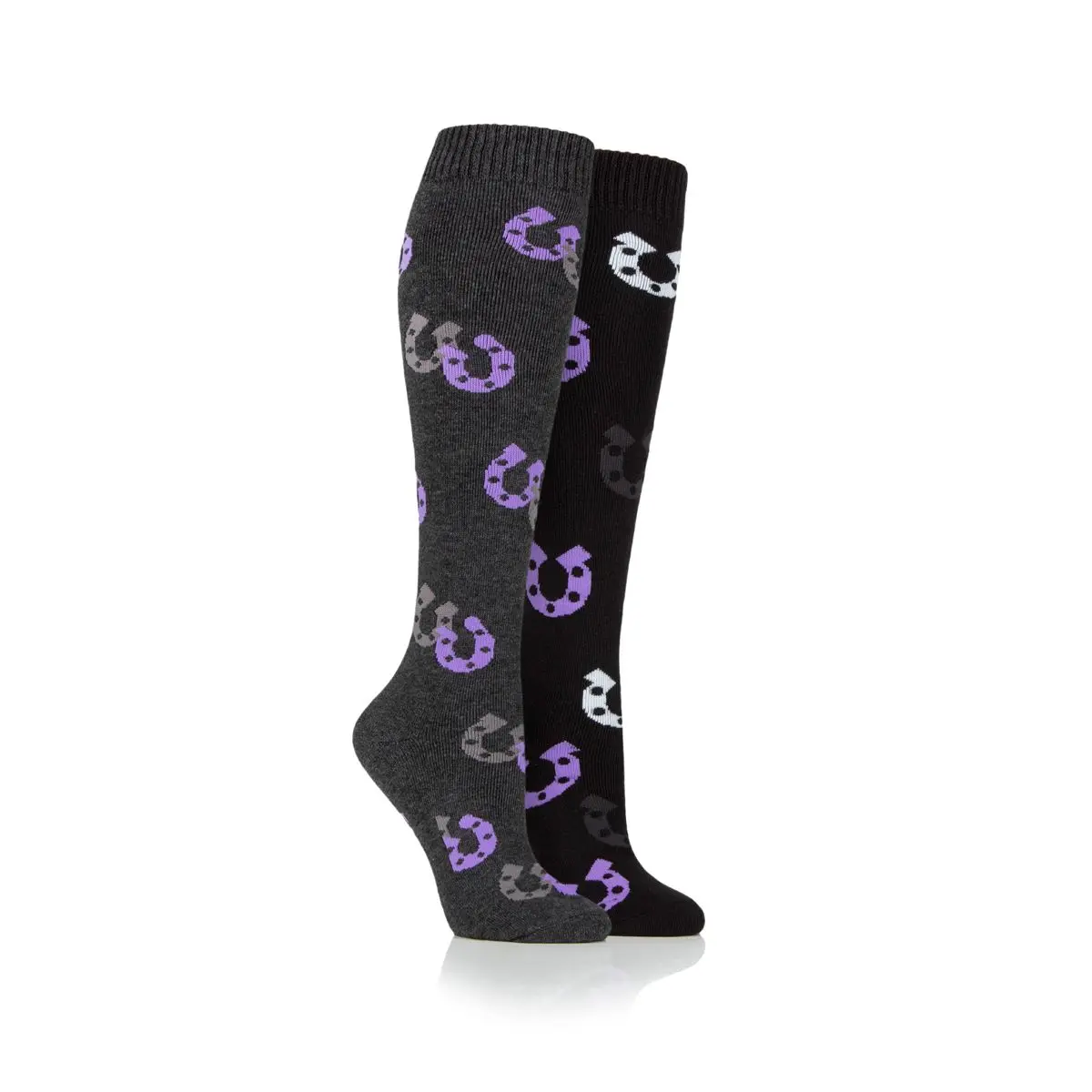 Storm Bloc Black/Charcoal Kids Midweight Knee High Socks - Image 4