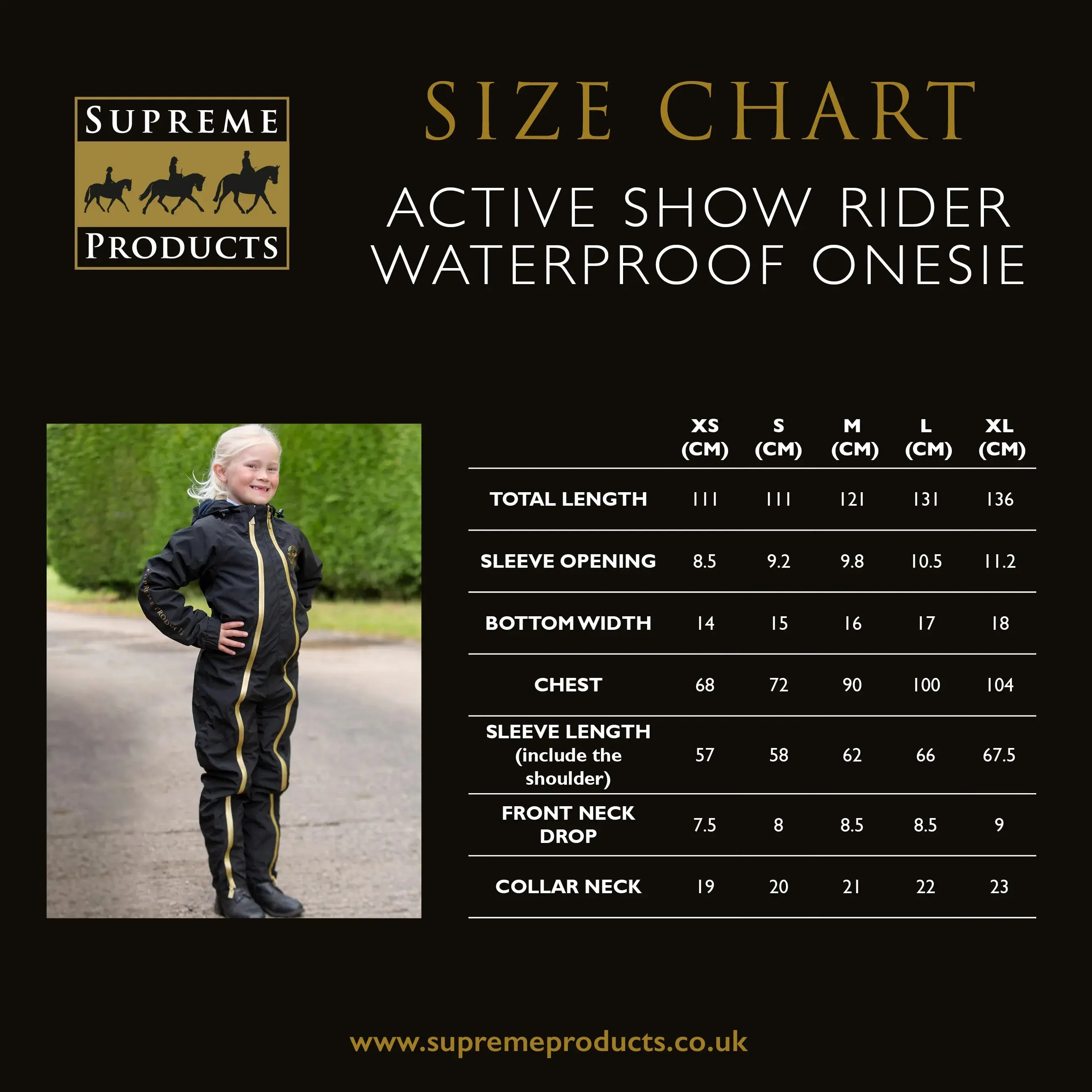 Supreme Products Active Junior Show Rider Waterproof Onesie - Image 5