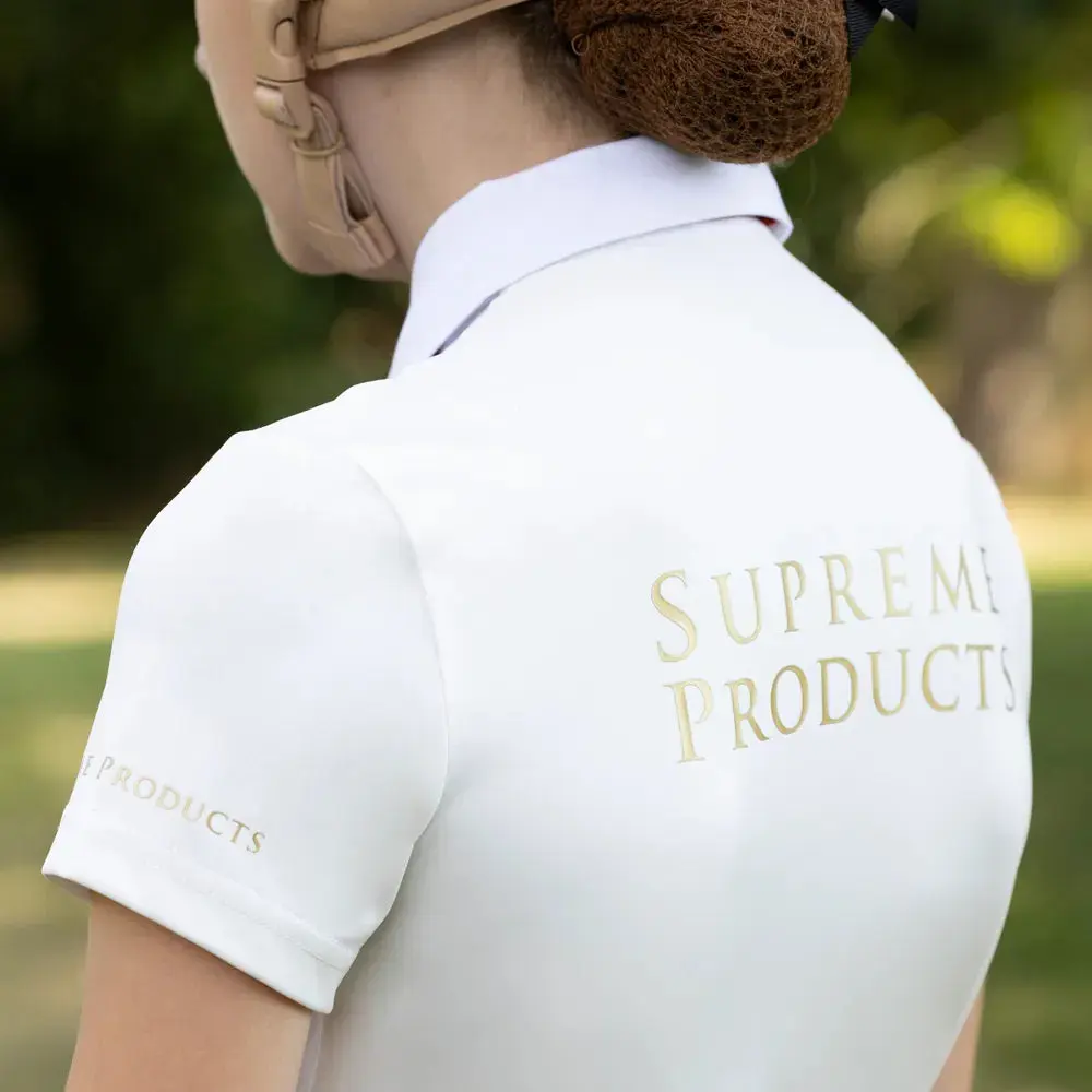 Supreme Products Short Sleeve Champion Junior Show Rider Competition Shirt with Button - Image 4