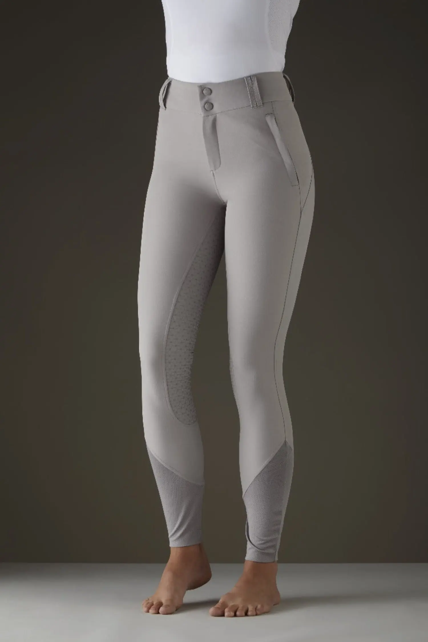 Toggi Contour Women's Stone Woven Breeches - 34" / UK 18 - Image 2