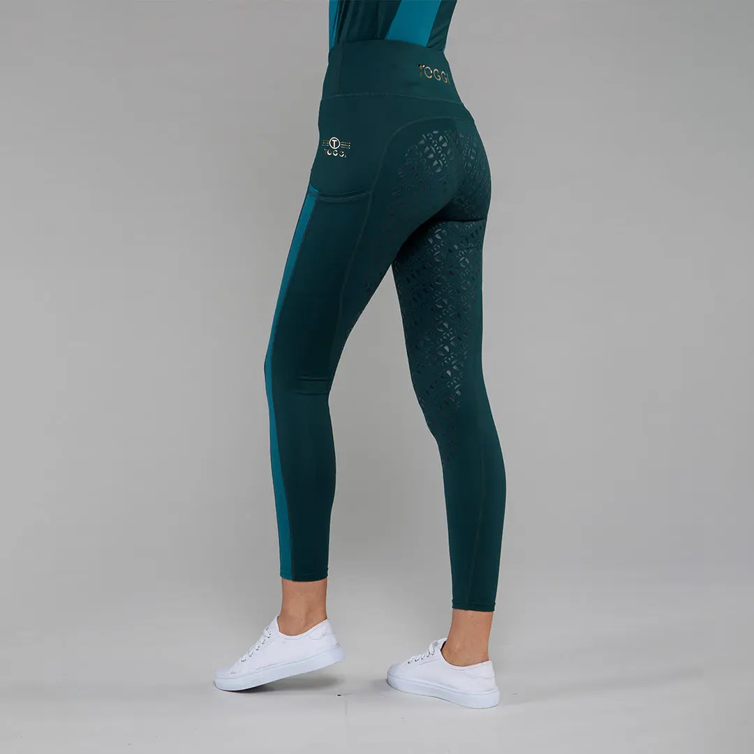 Toggi Dark Green Sculptor Maret Womens Riding Tights - Image 6