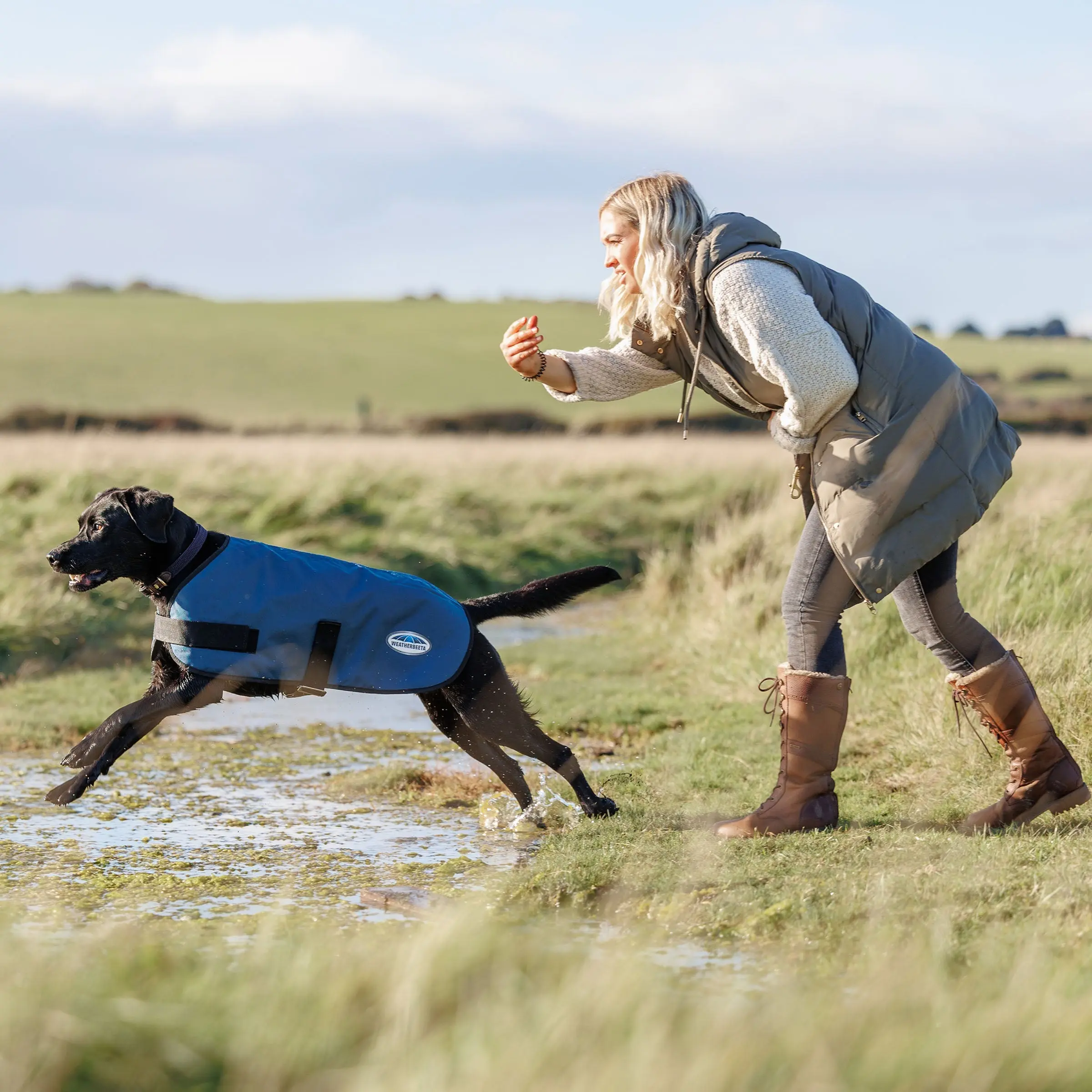 Weatherbeeta Comfitec Classic Dark Grey Dog Coat - Image 2