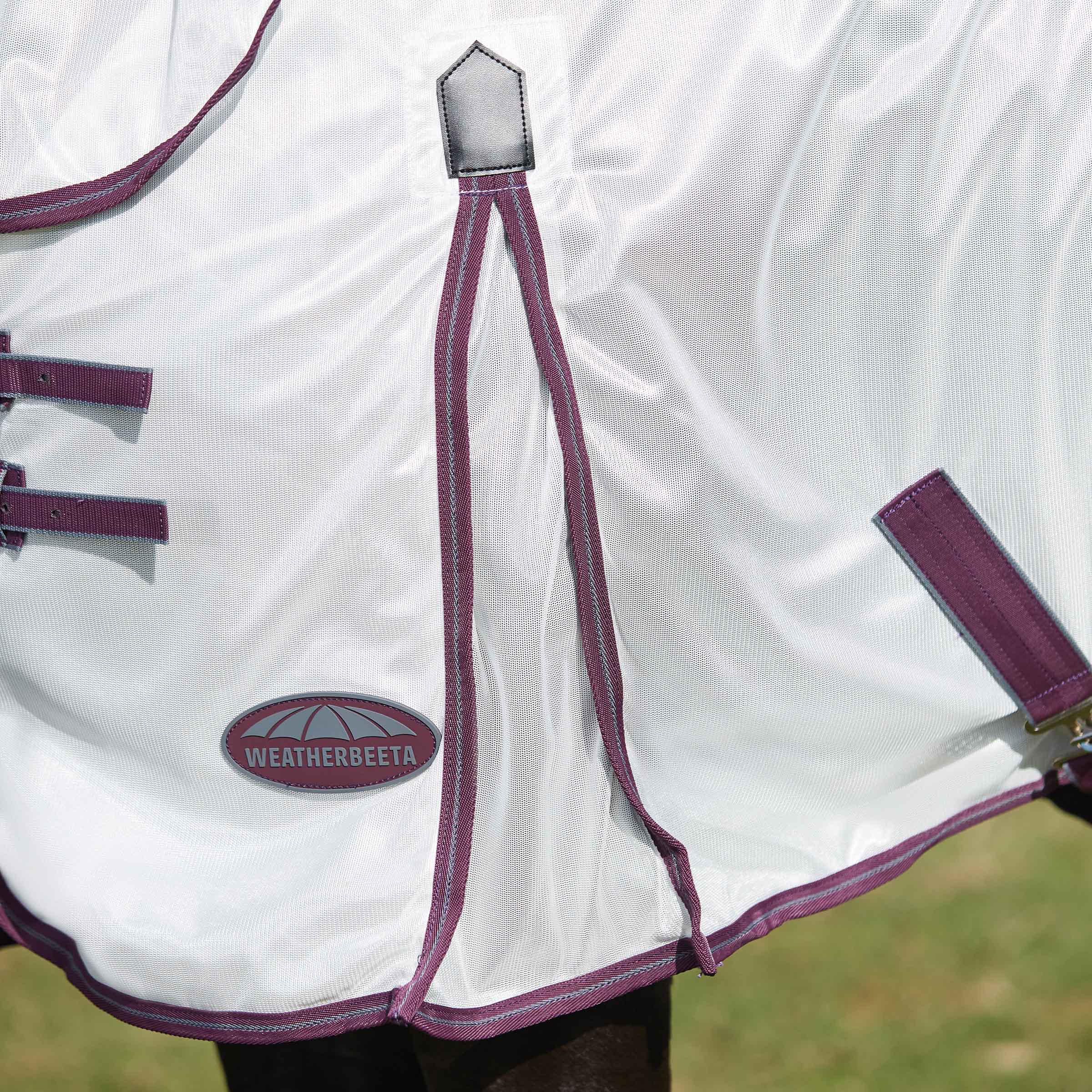 WeatherBeeta ComFiTec Essential Mesh II Combo Neck Fly Rug (Maroon Binding) - Image 16