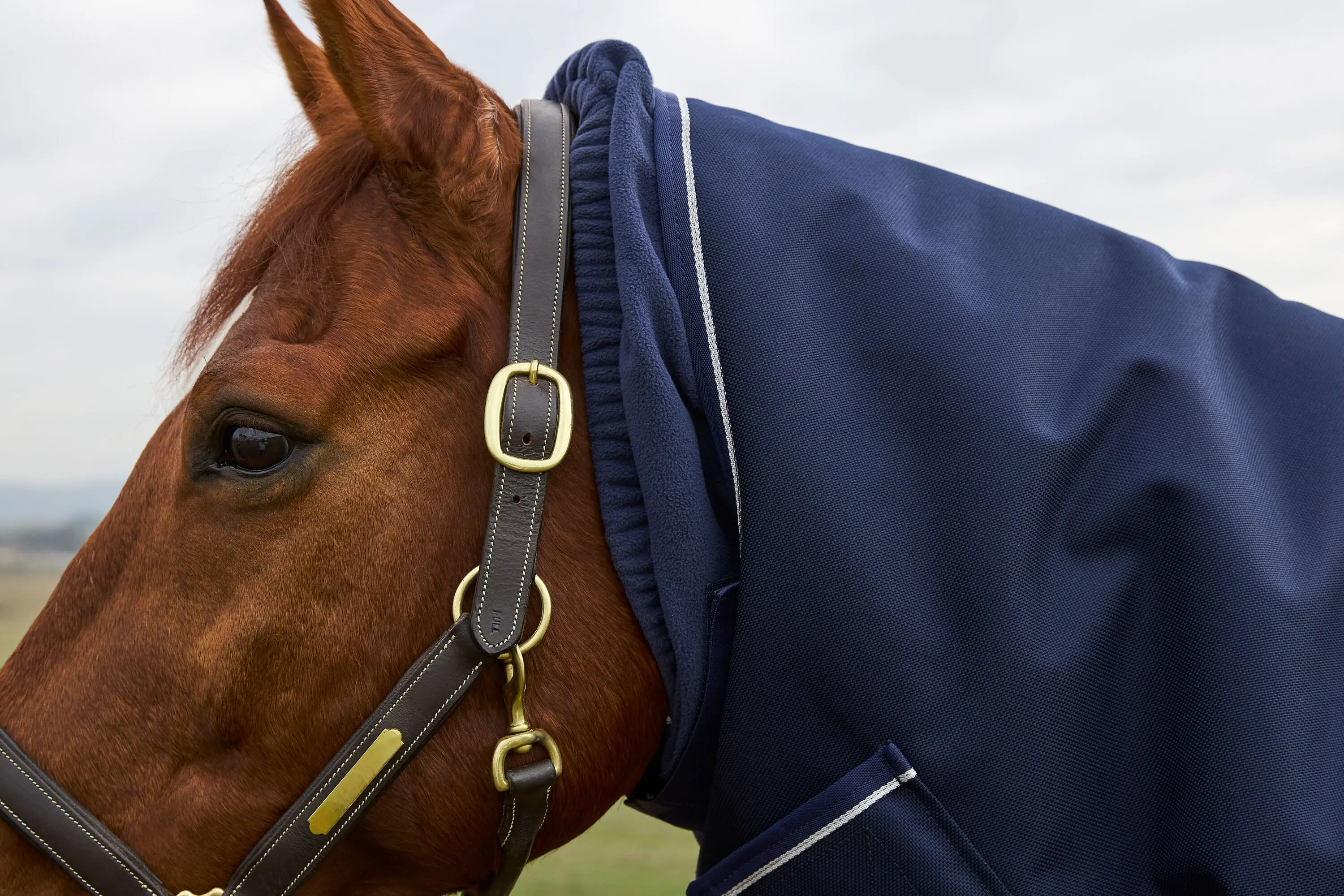 Weatherbeeta Comfitec Ultra Turnout Detach-A-Neck 100G Navy - Image 2