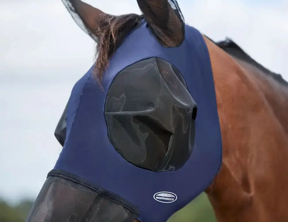 Weatherbeeta Navy/Black Comfitec Luxe Bug Eye Saver With Ears And Nose - Image 7