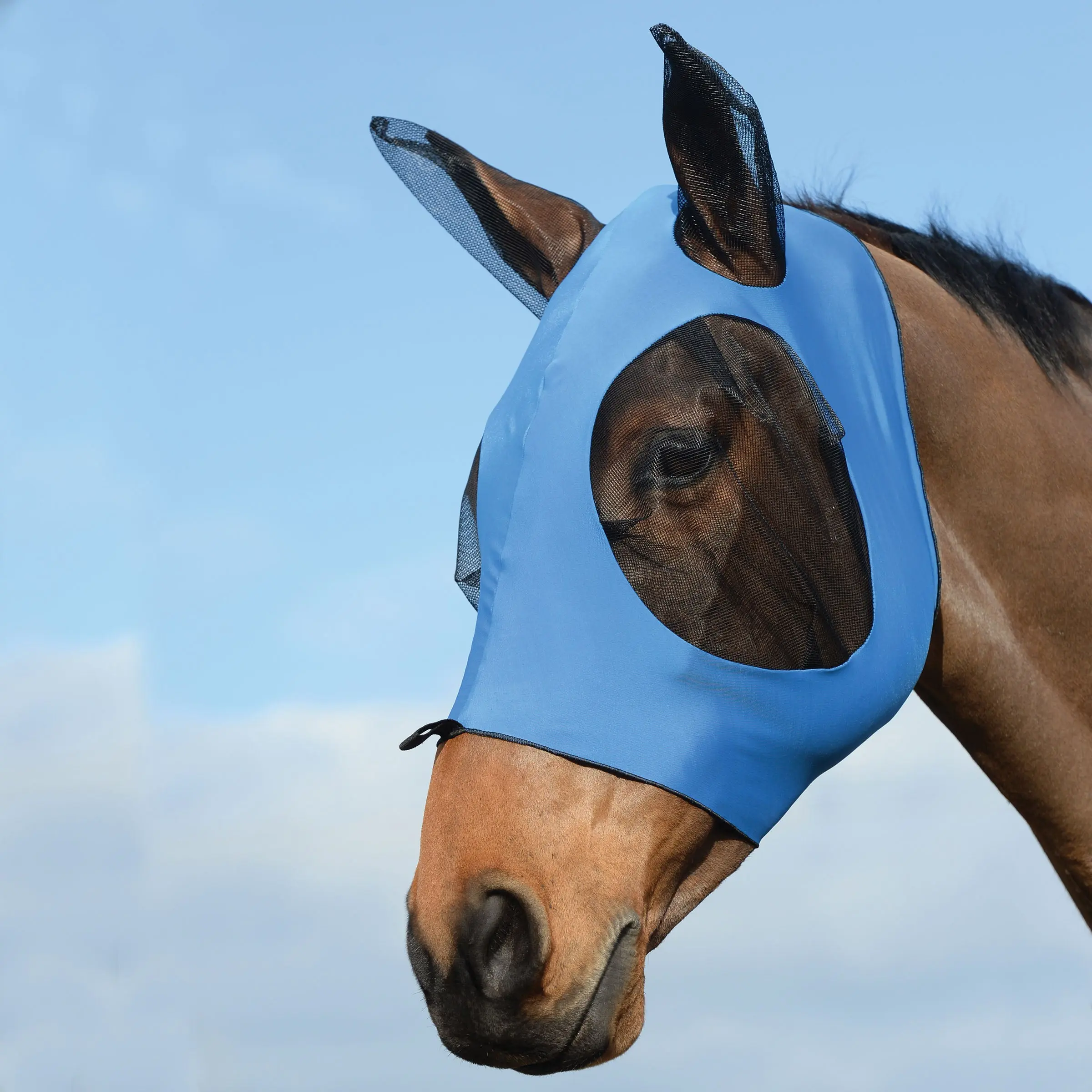 Weatherbeeta Purple Stretch Bug Dual Eye Saver Fly Mask With Ears - Image 11